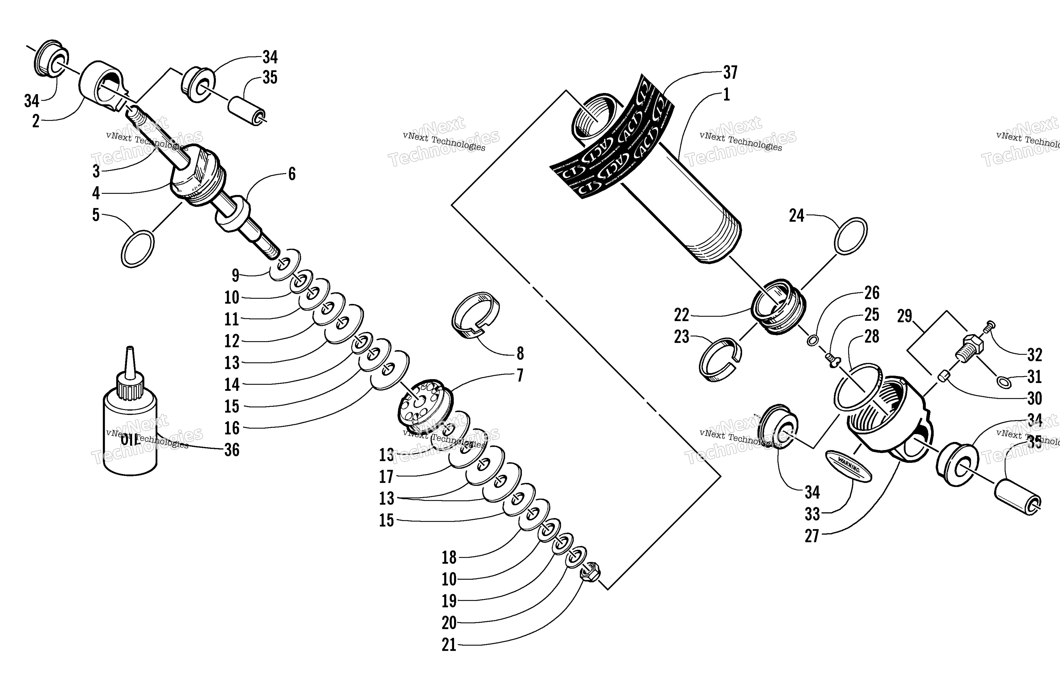 Задняя часть Suspension Rear Arm Shock Absorber