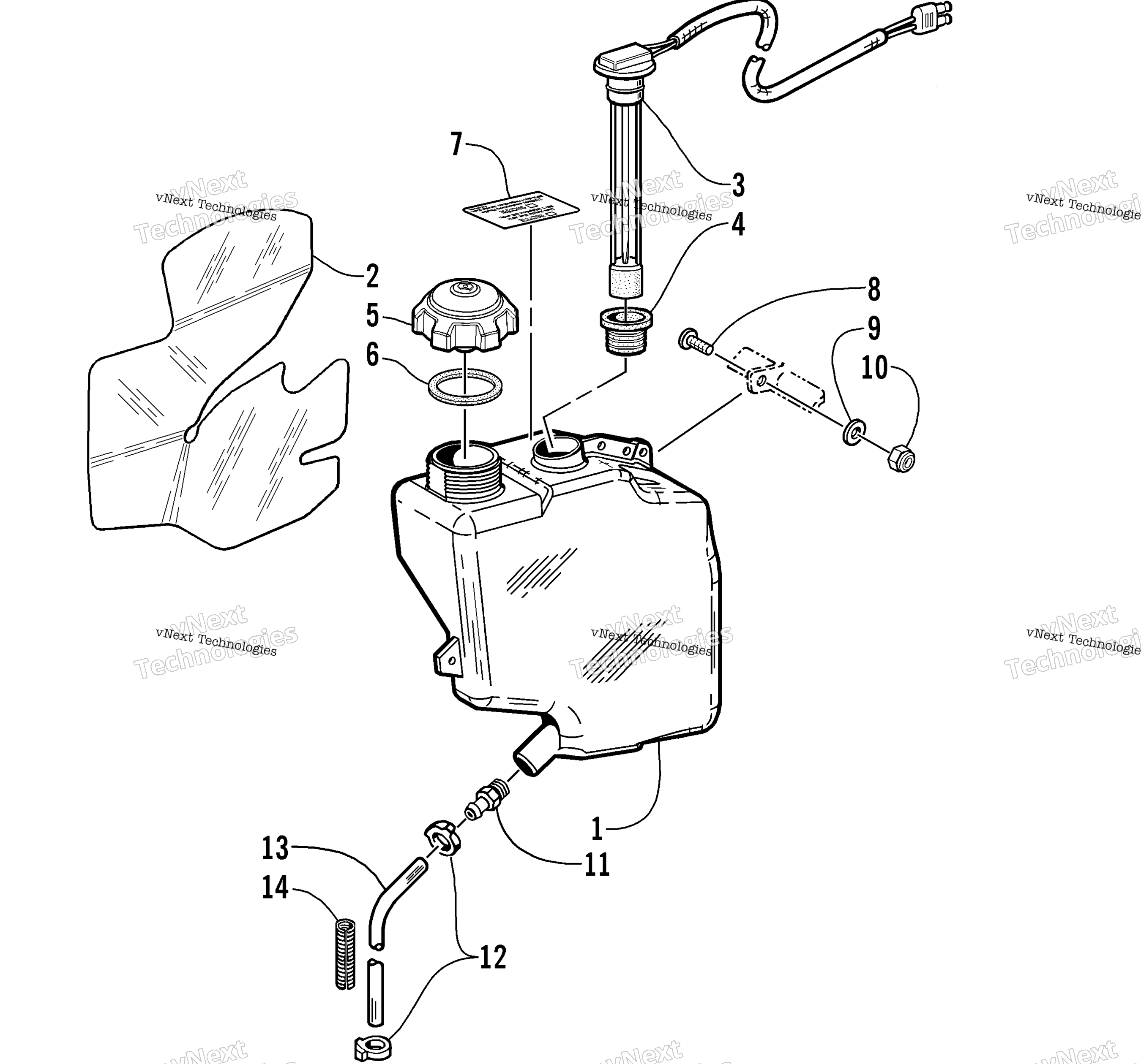 масляный Tank Assembly