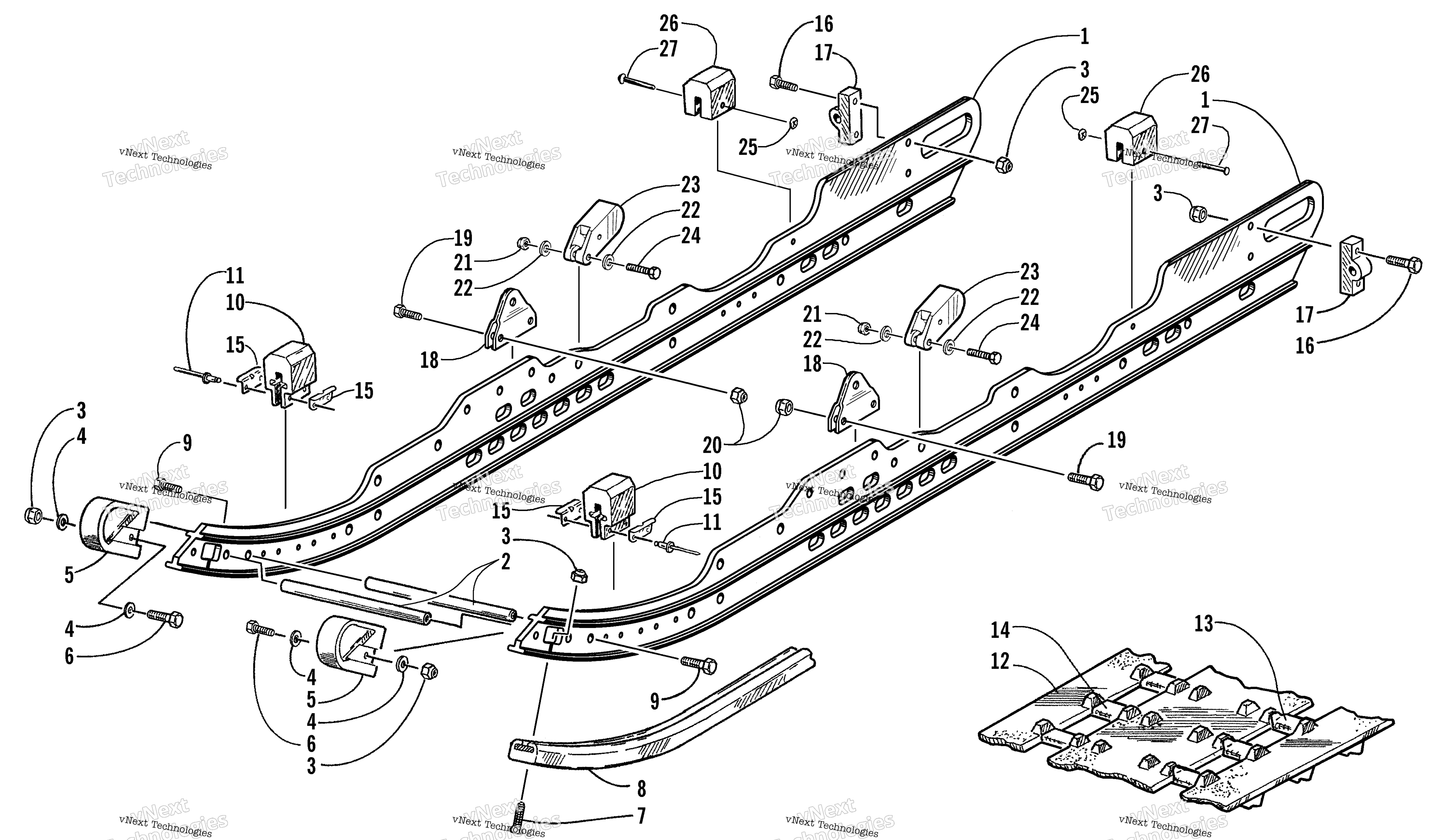 Slide Rail и Track узел