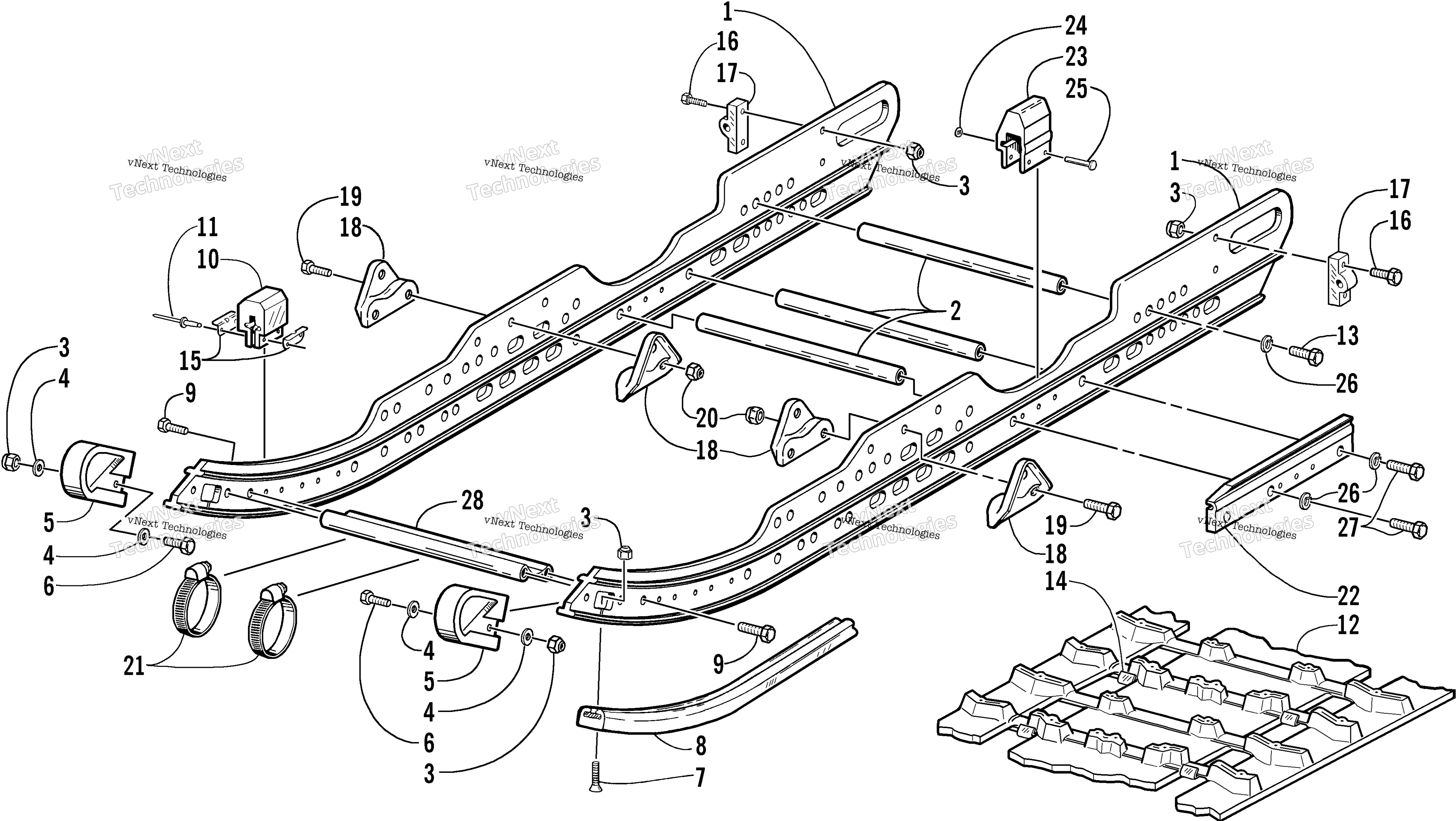 Slide Rail и Track узел
