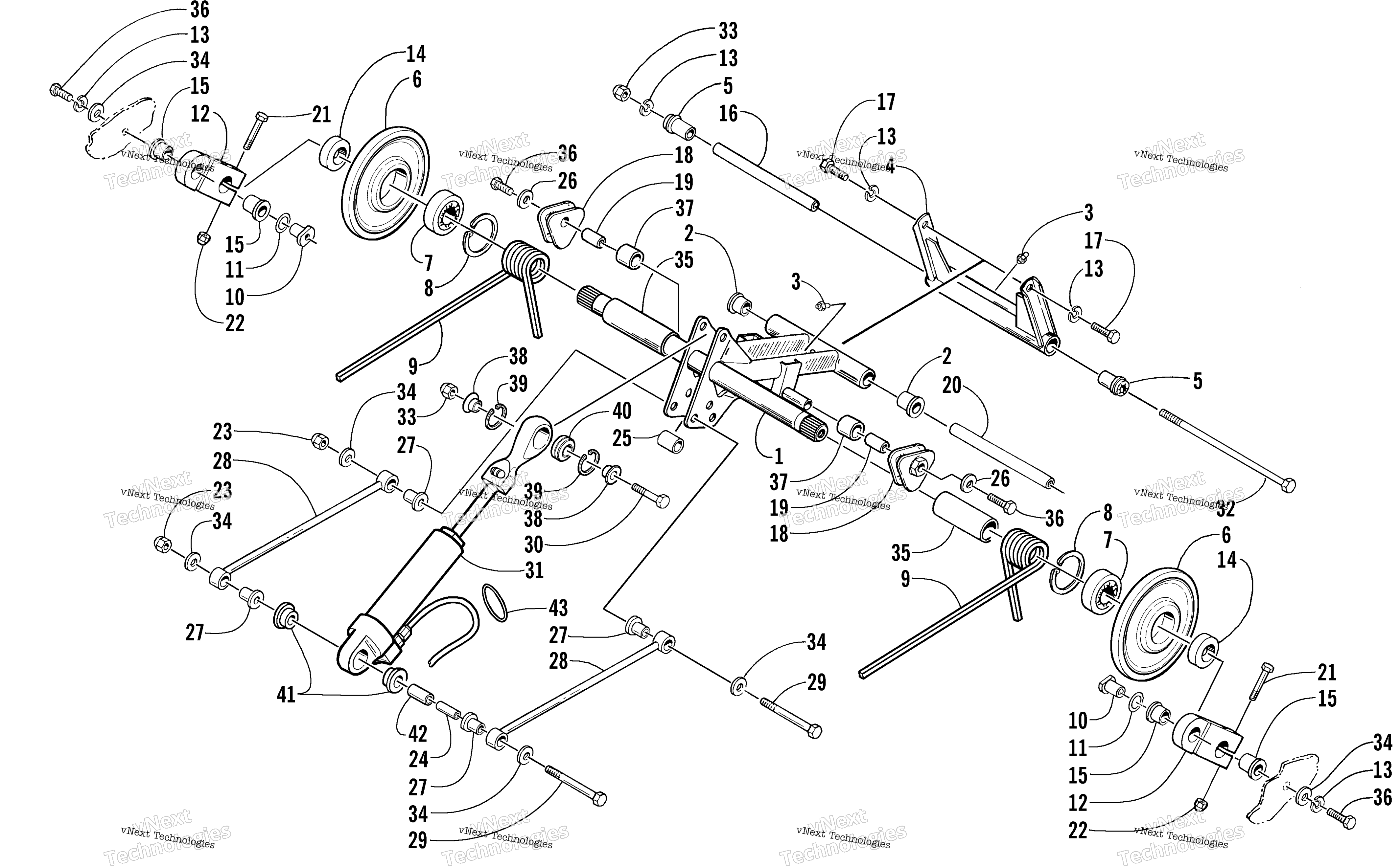 Задняя часть Suspension Rear Arm Assembly
