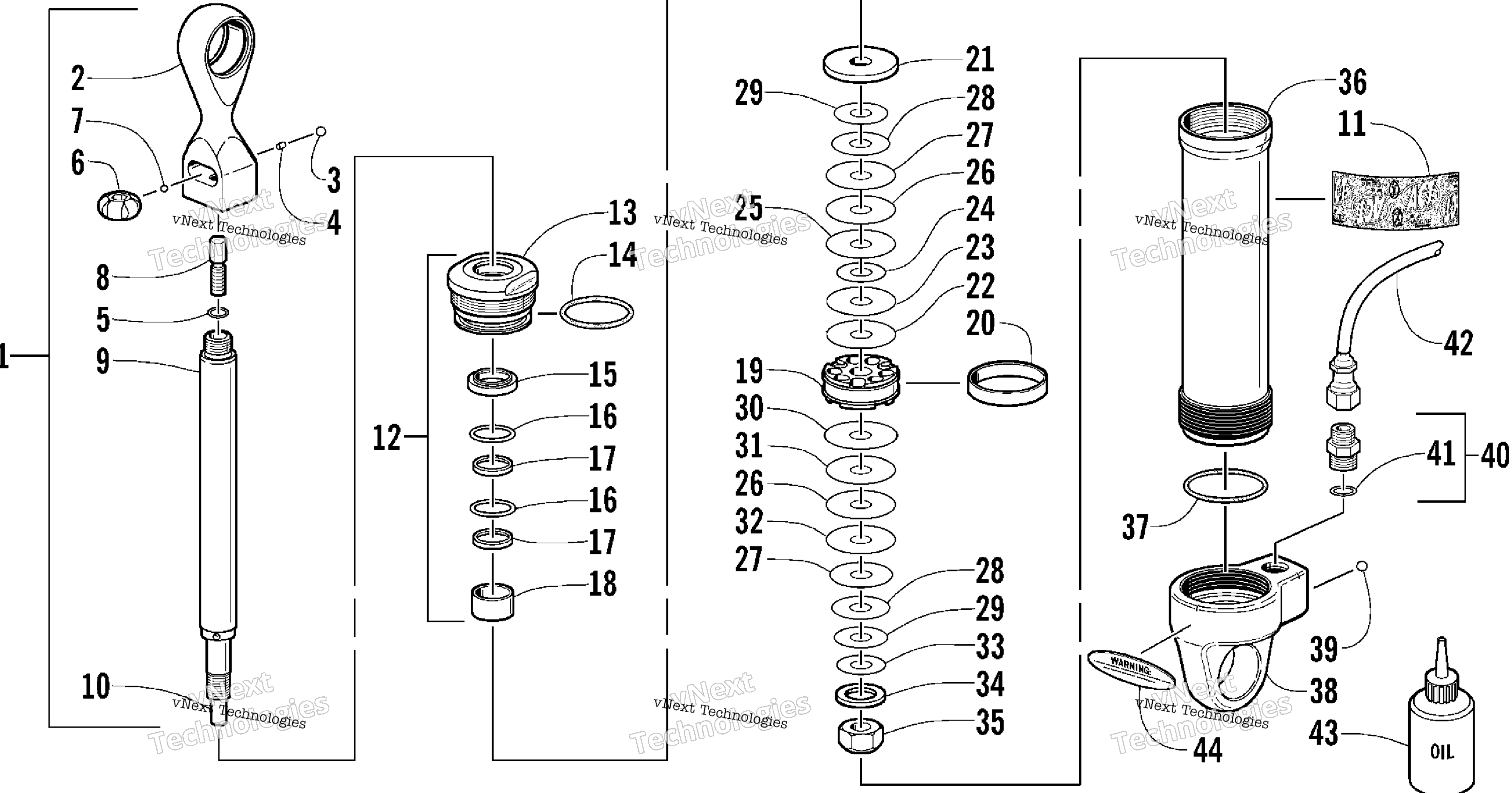 Задняя часть Suspension Rear Arm Shock Absorber