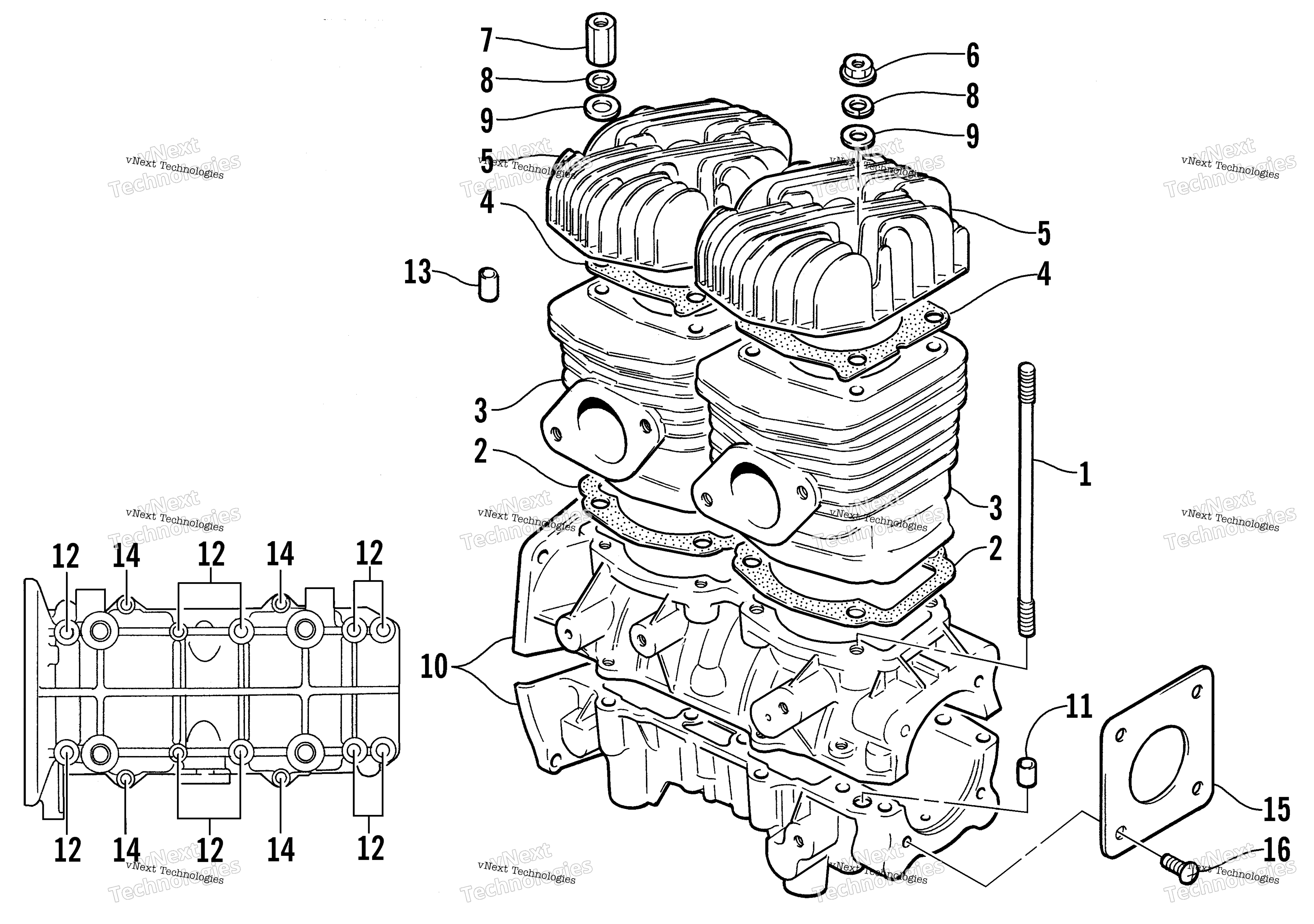 Картер And Cylinder