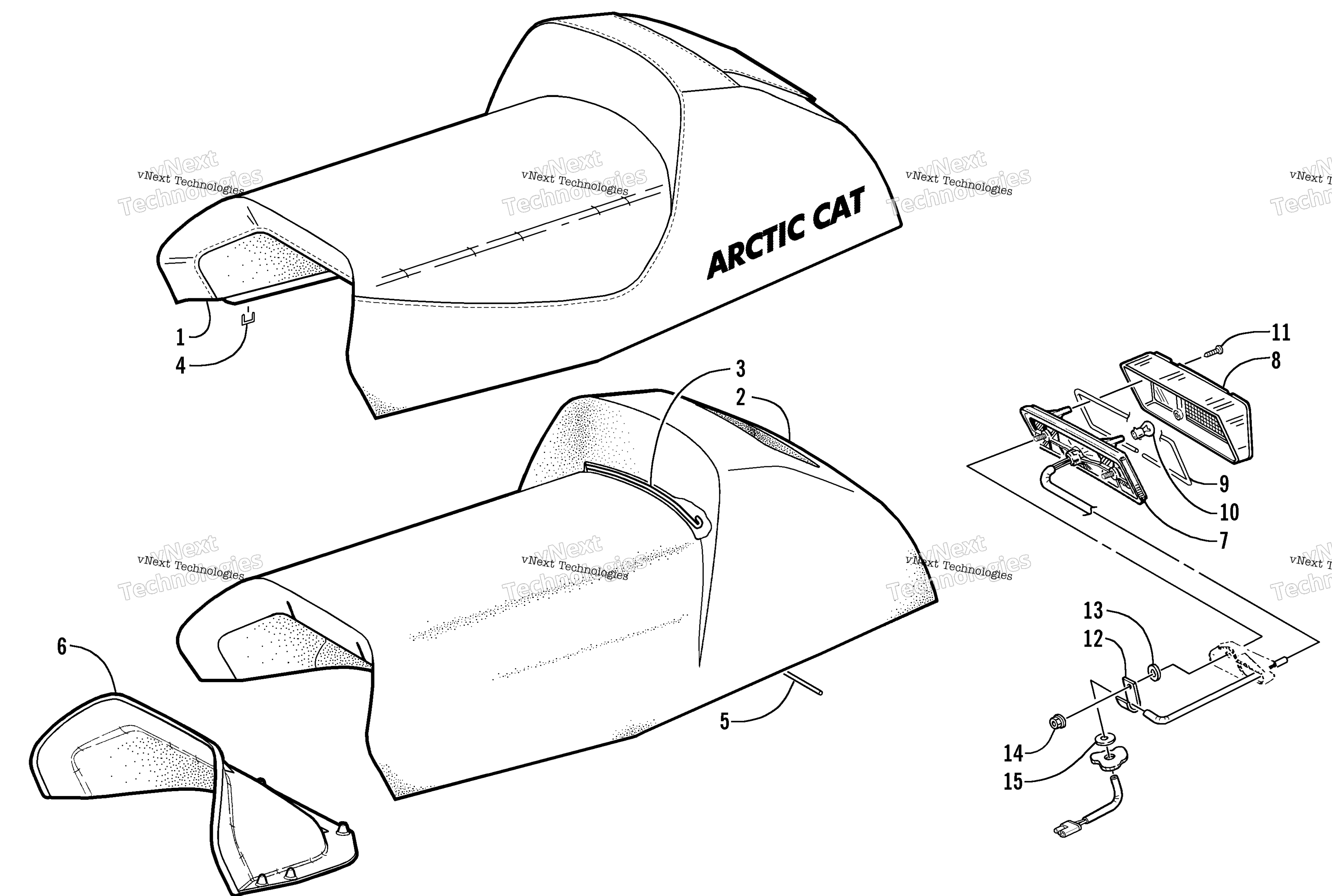 Сиденье And Taillight Assembly