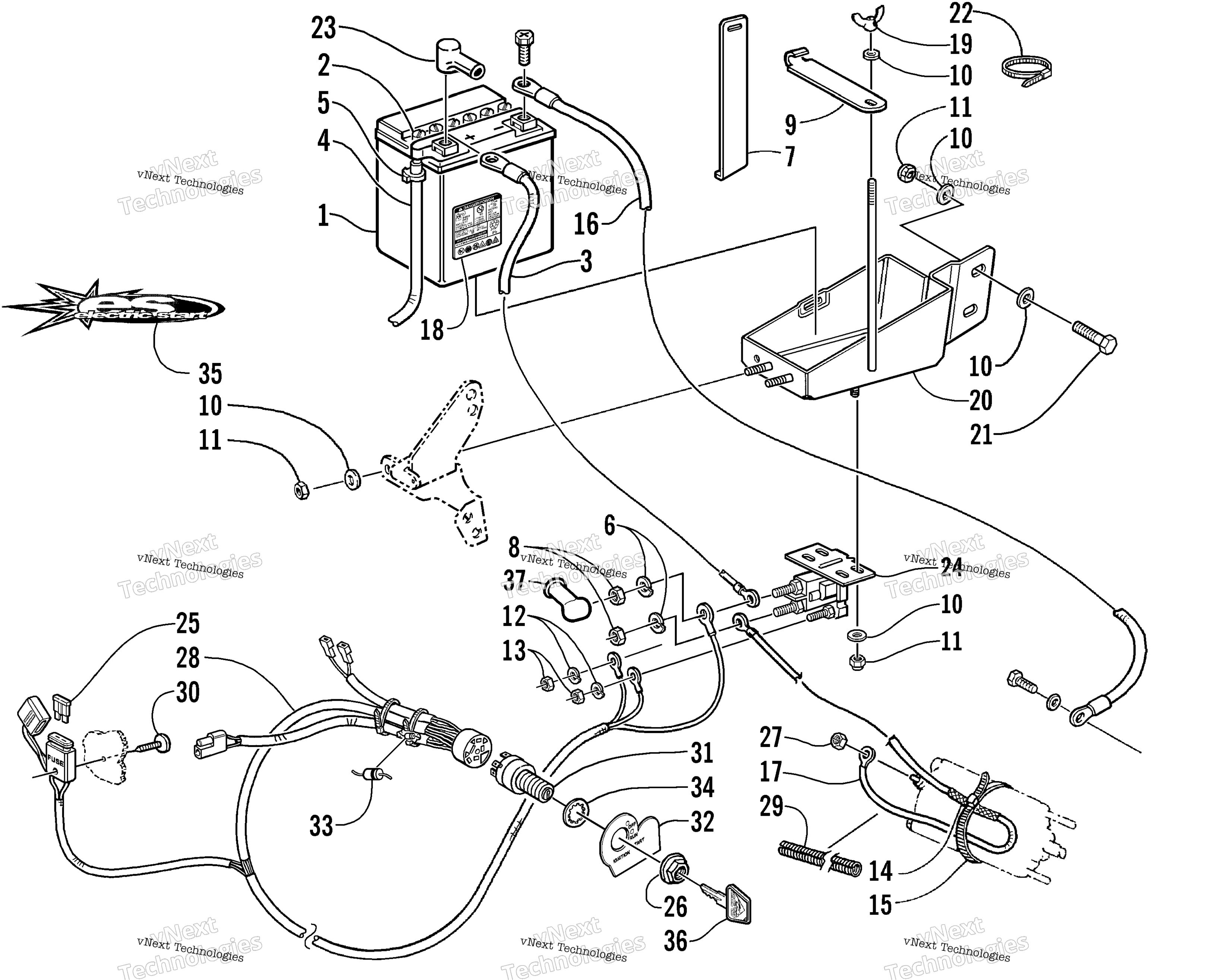 Battery, Solenoid, и Cables (Esr)