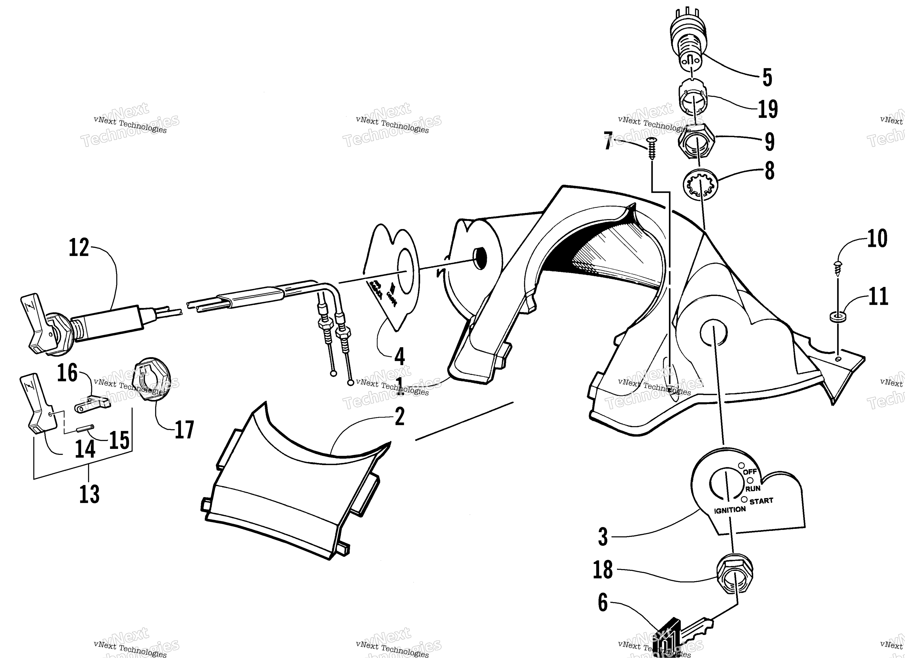 Консоль And Switch Assembly