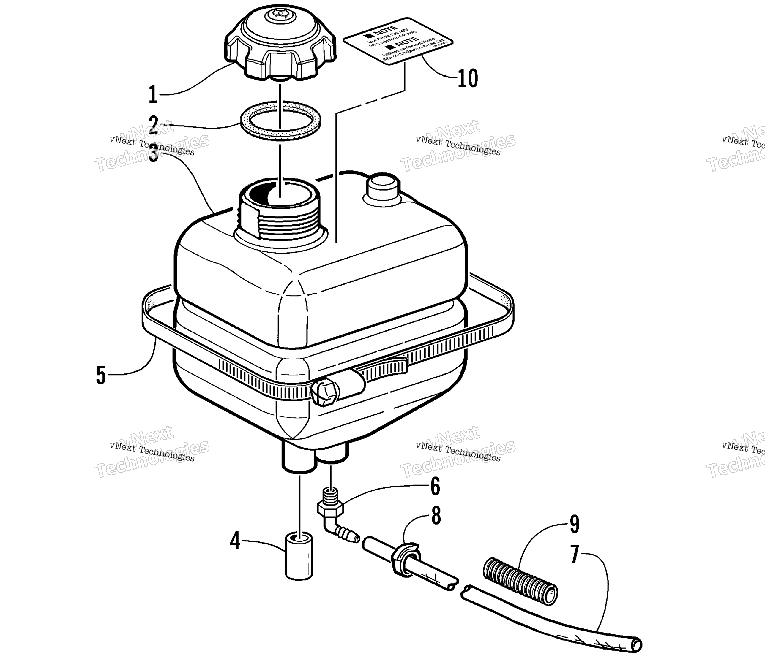масляный Tank Assembly