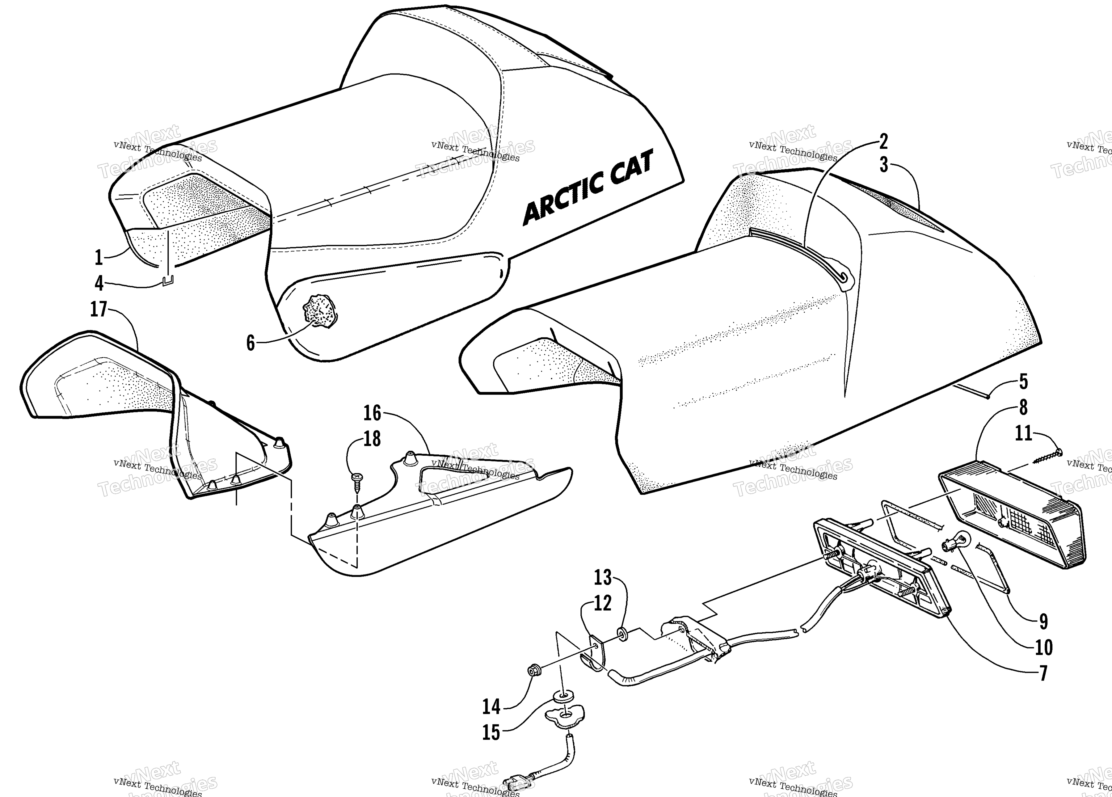 Сиденье And Taillight Assembly