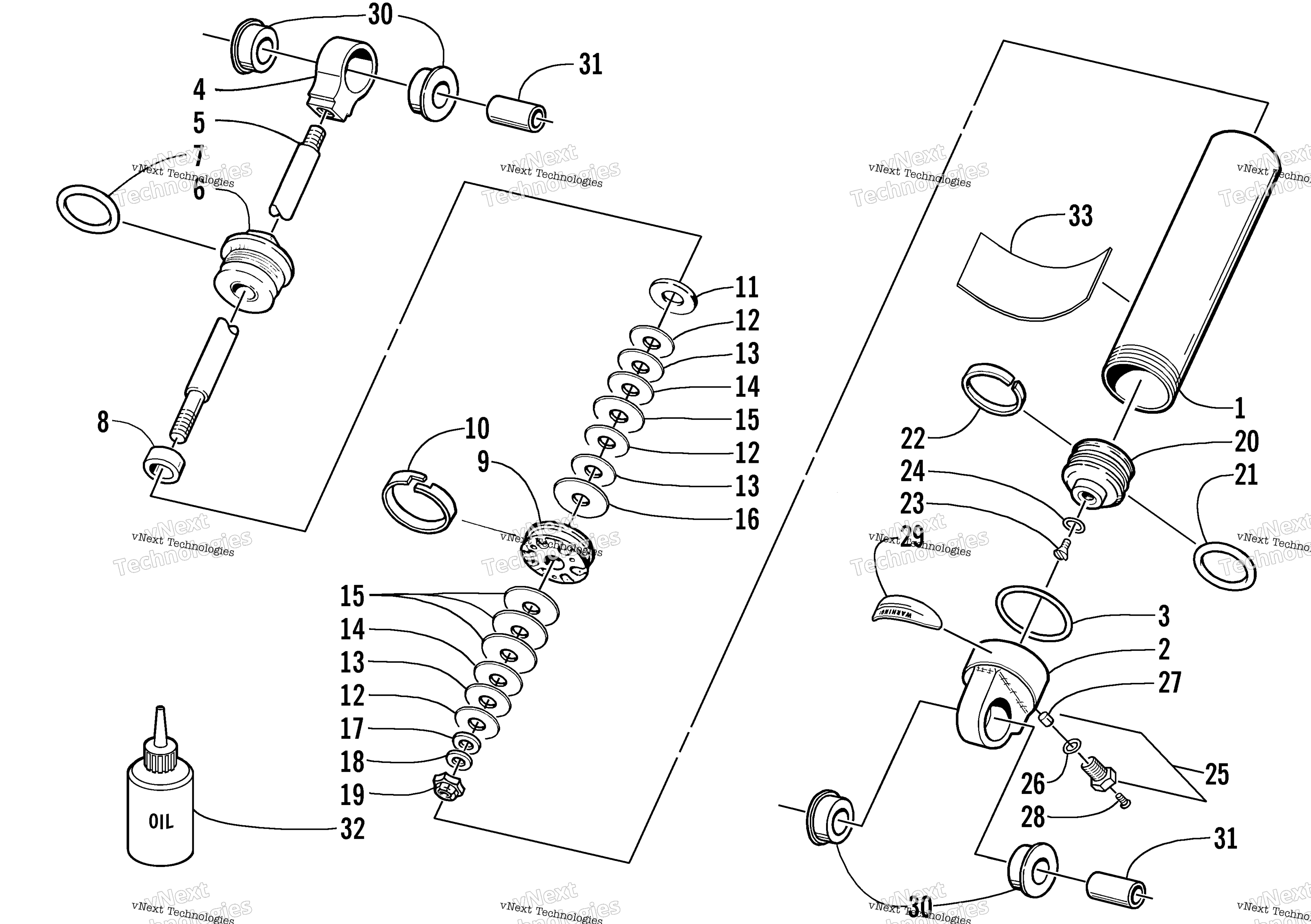 Задняя часть Suspension Rear Arm Shock Absorber