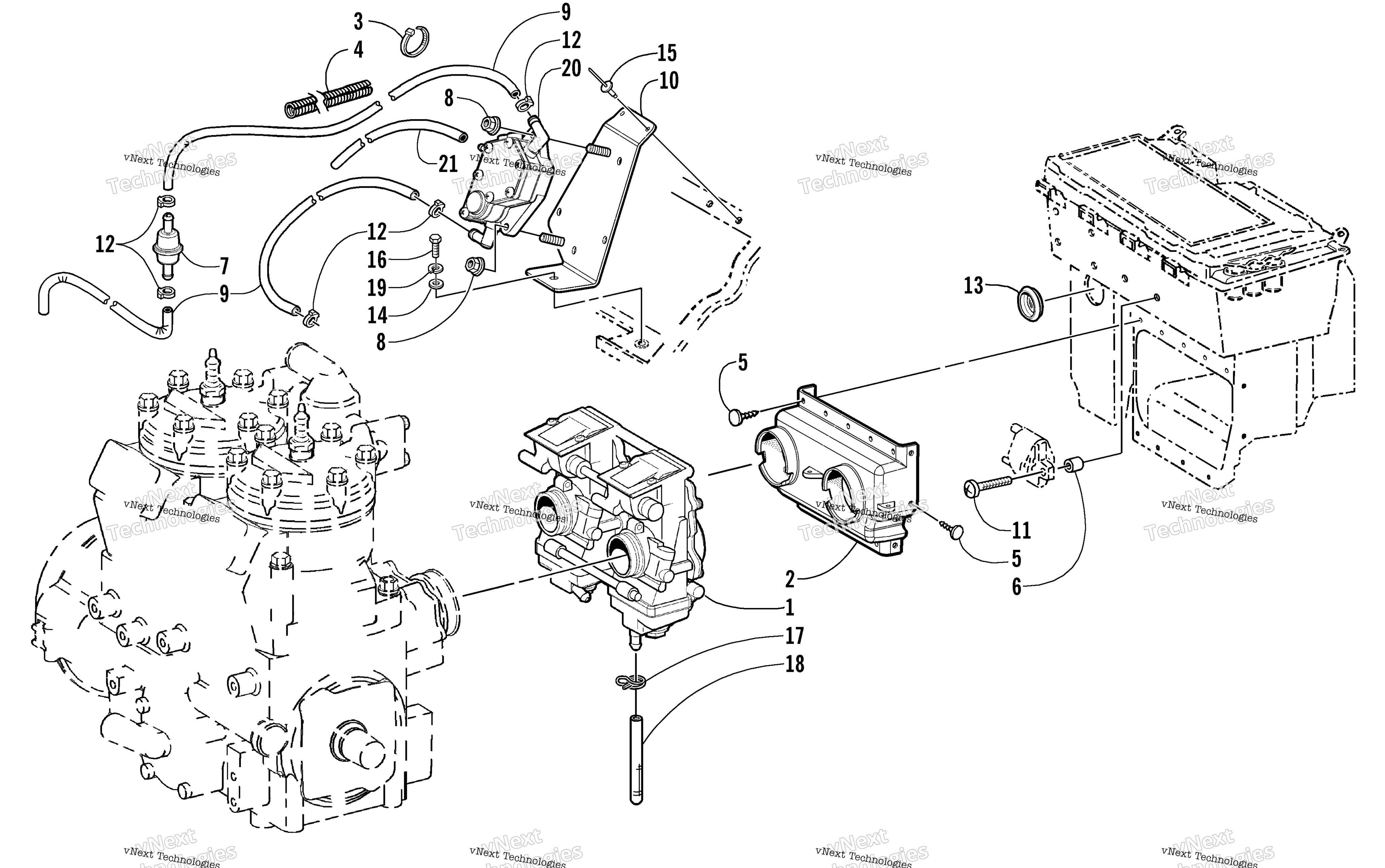 Карбюратор And Fuel Pump Assembly
