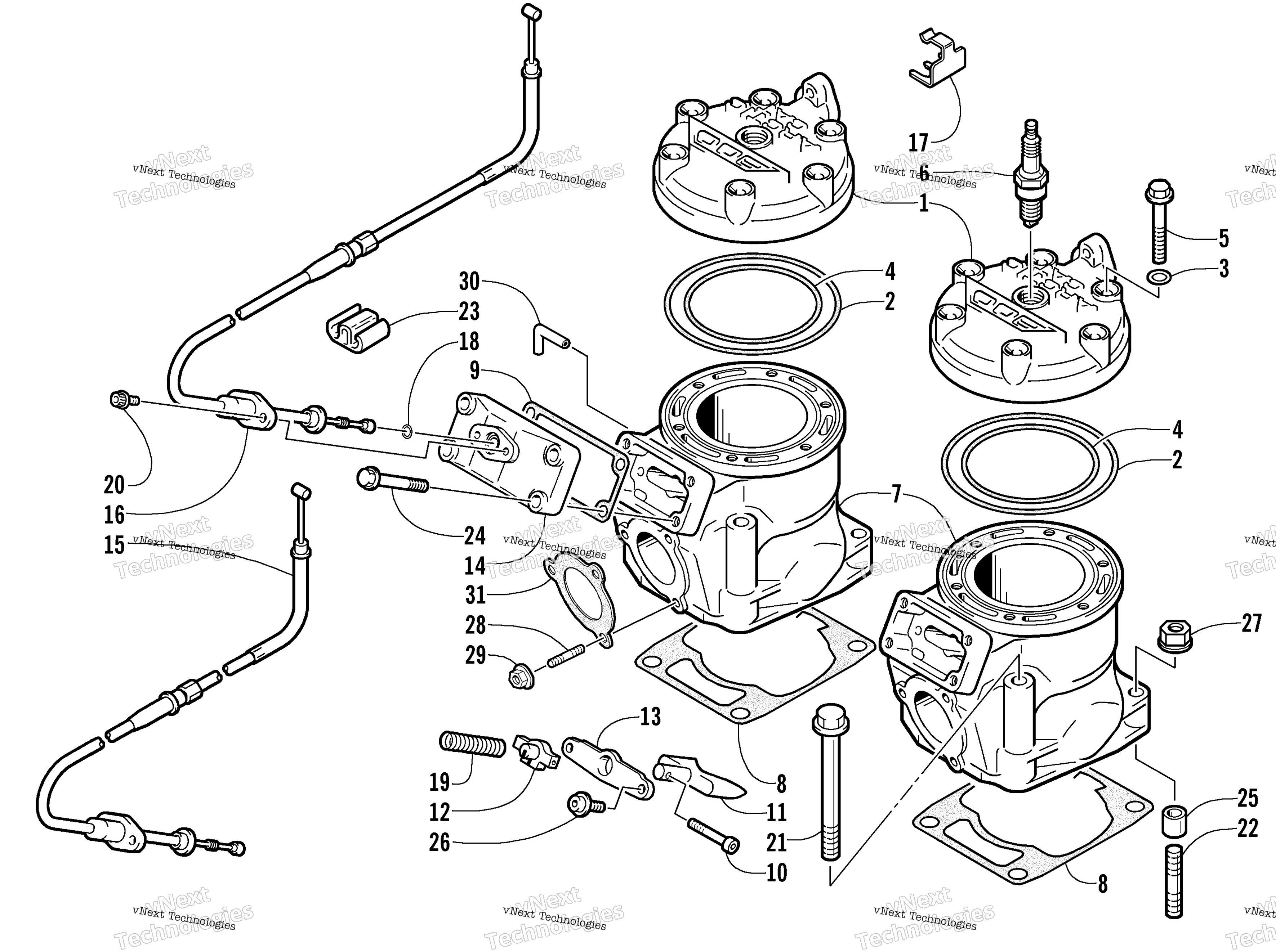 Цилиндр And Head Assembly