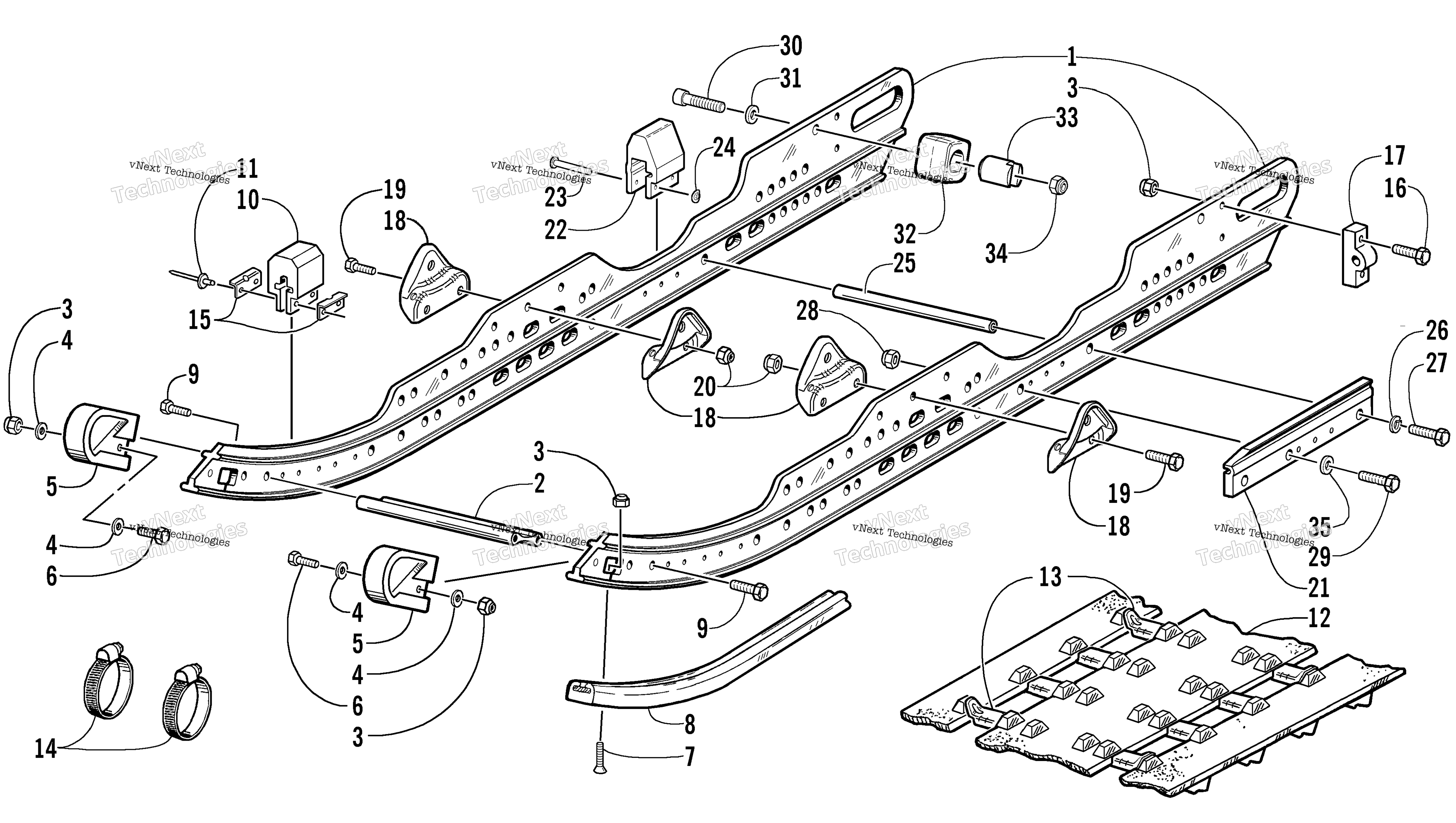 Slide Rail и Track узел