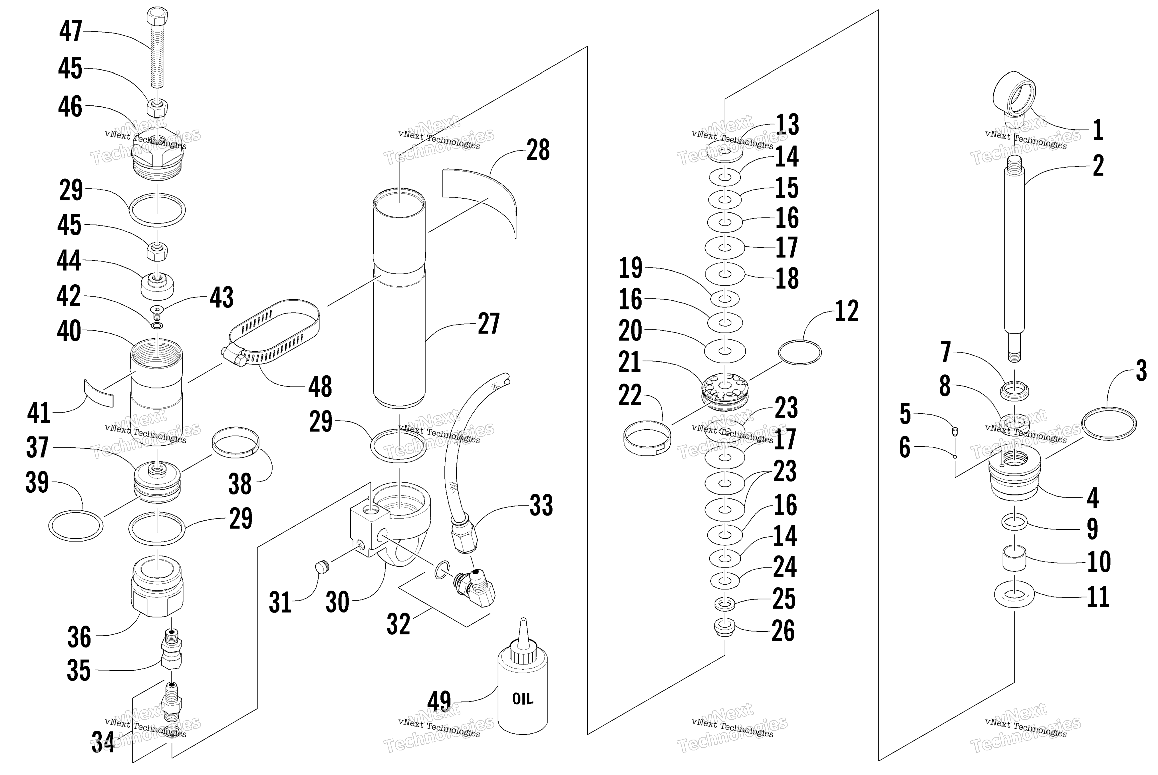 Задняя часть Suspension Rear Arm Shock Absorber