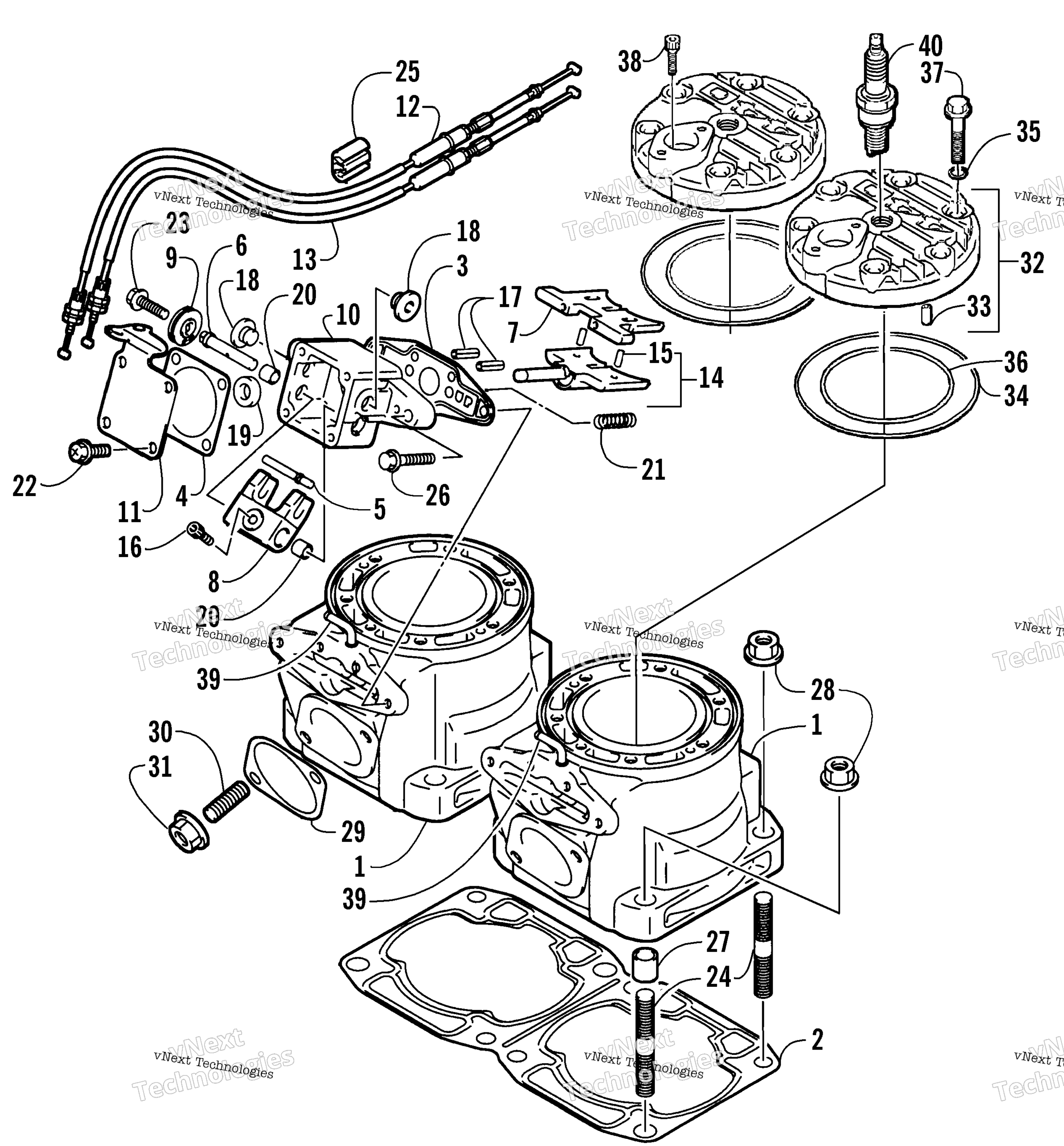 Цилиндр And Head Assembly