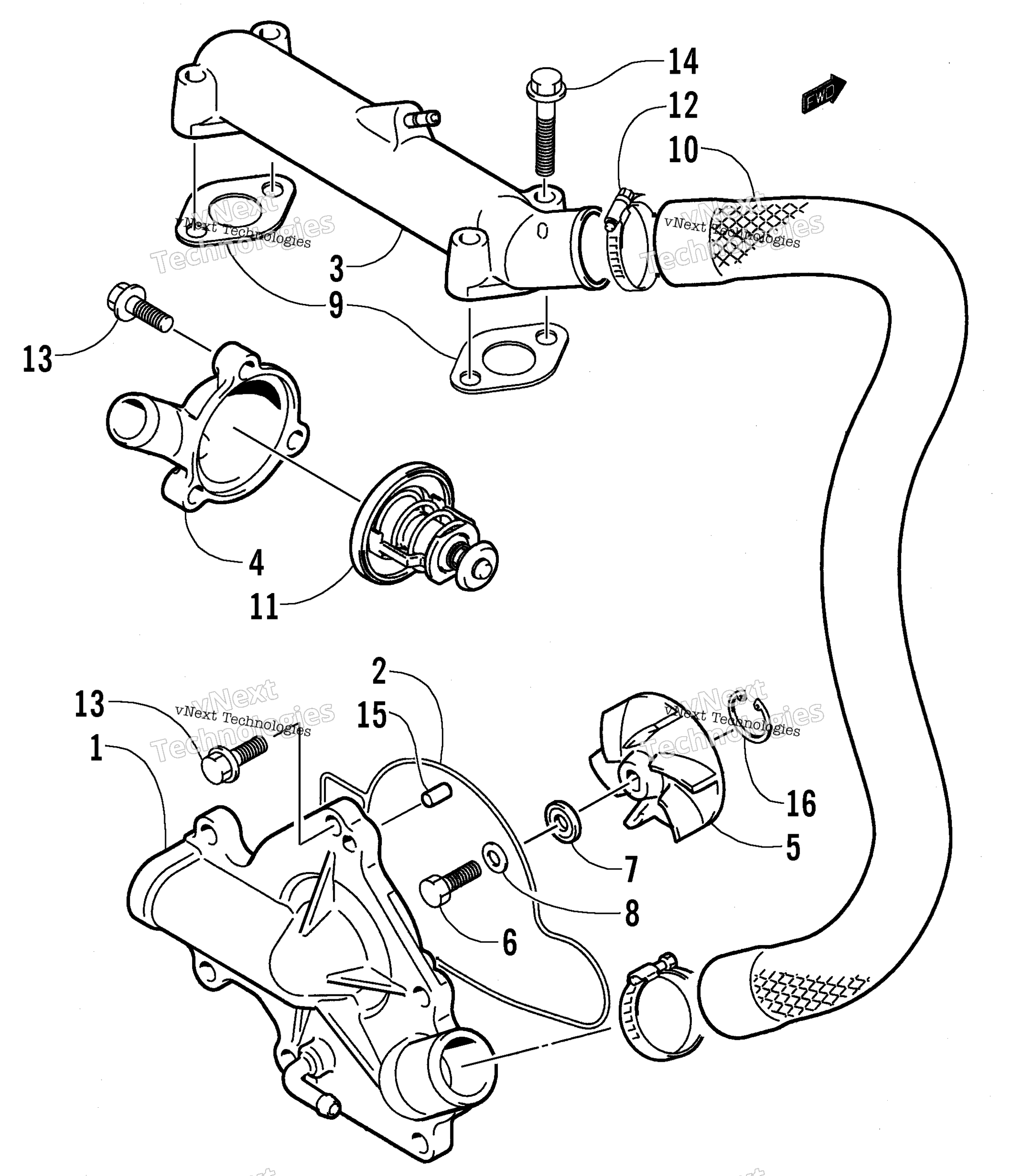 Система охлаждения Pump/Water Manifold Assembly