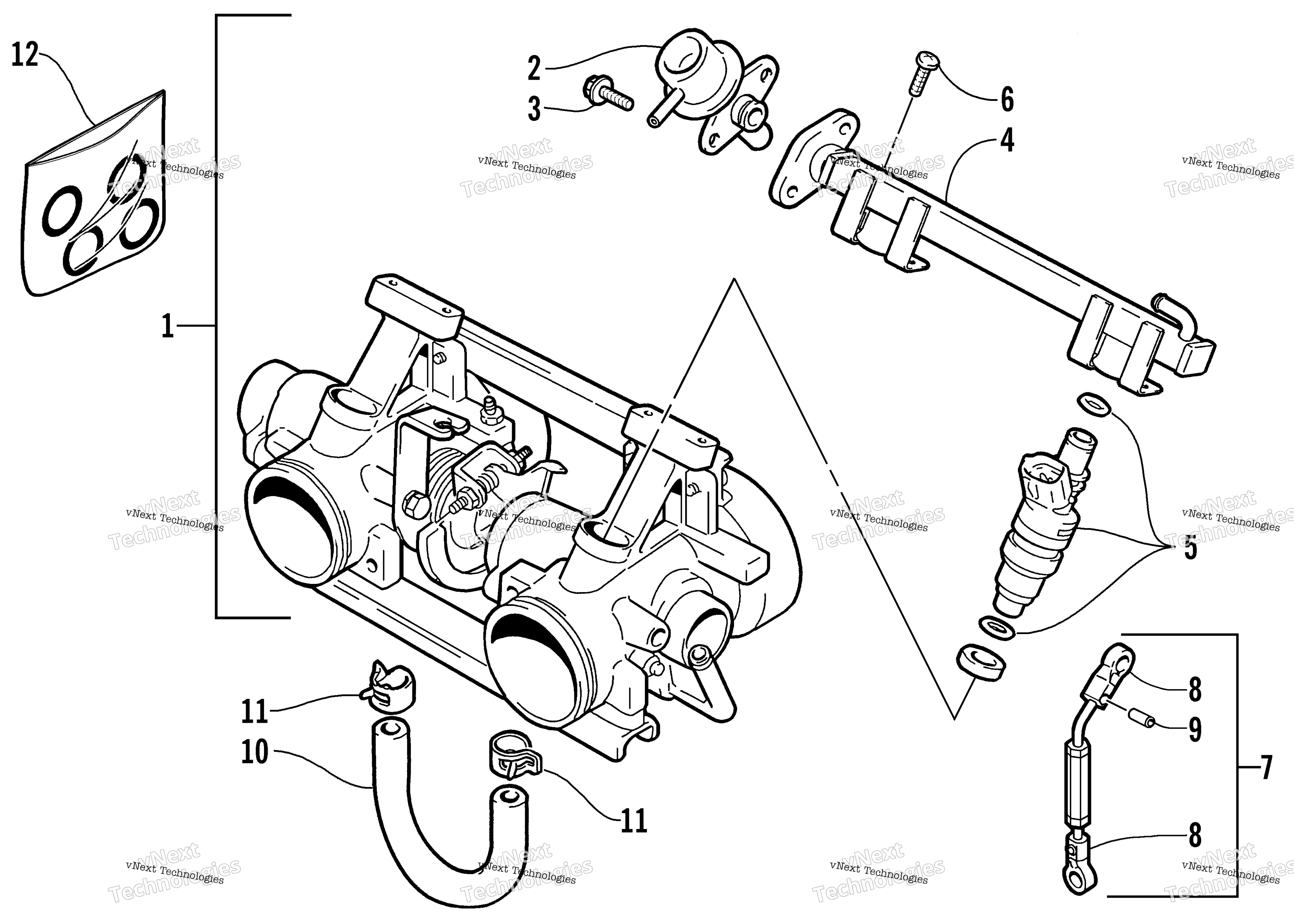 Дроссель Body Assembly