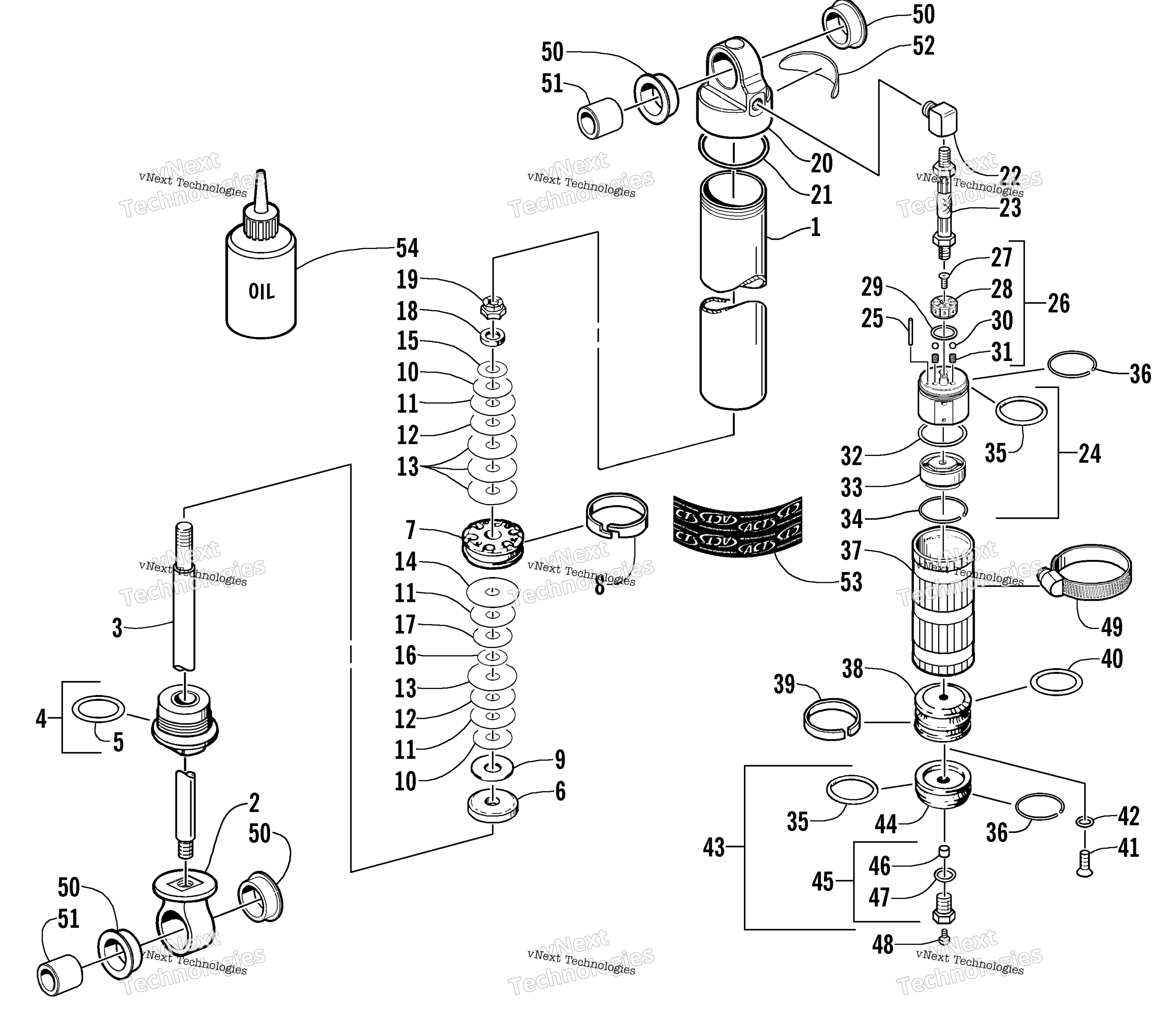 Задняя часть Suspension Rear Arm Shock Absorber