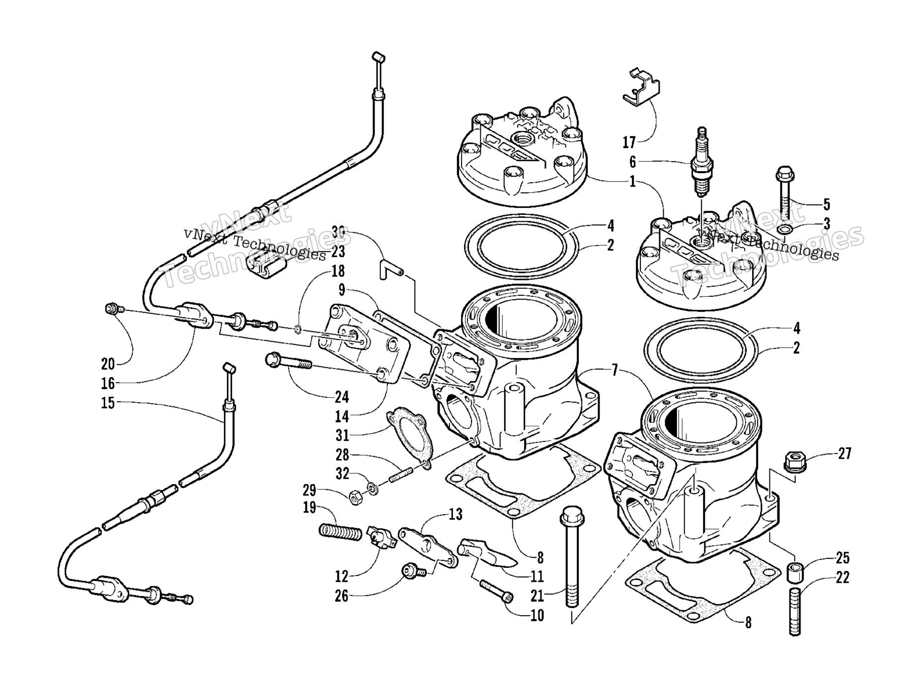 Цилиндр And Head Assembly
