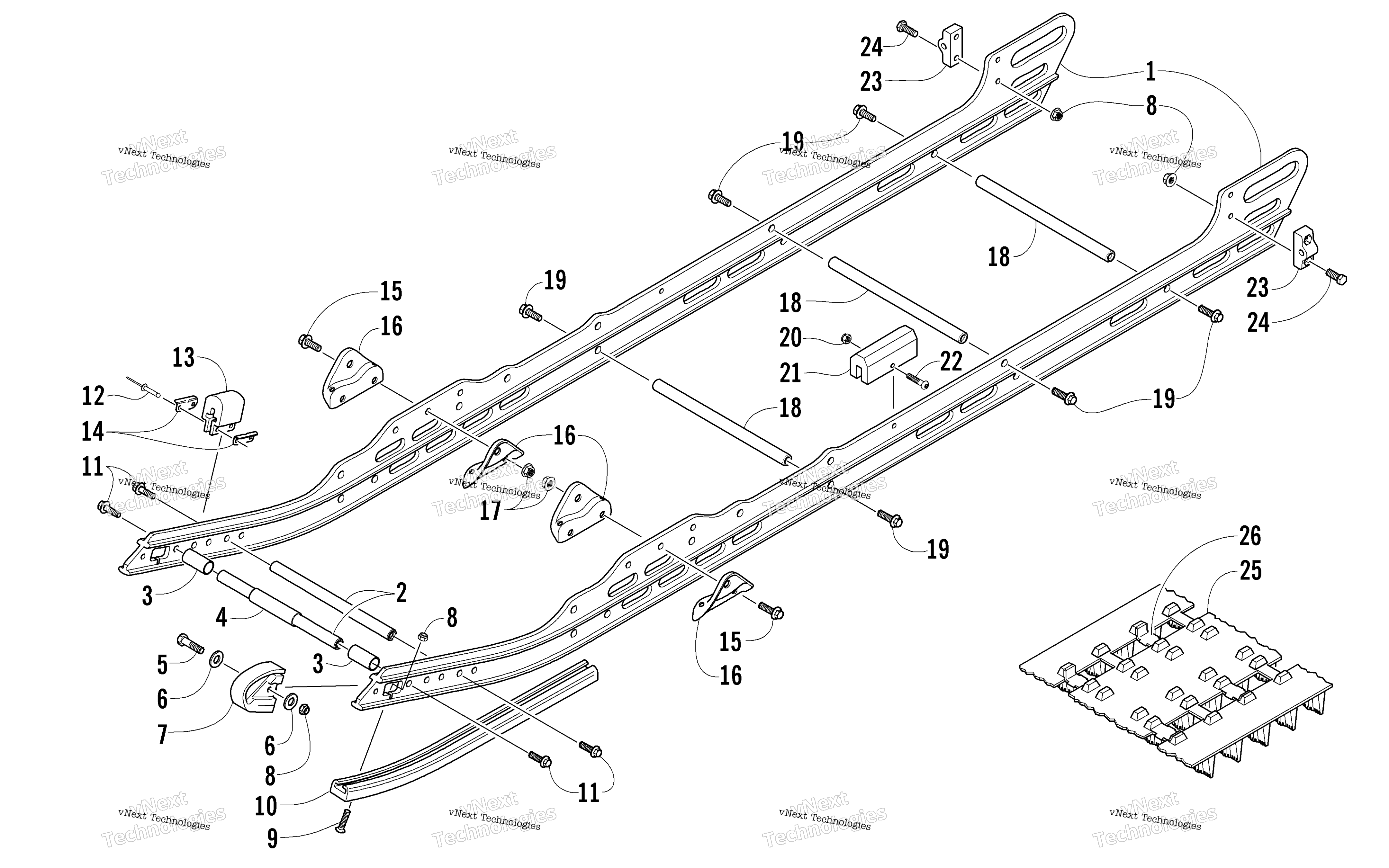 Slide Rail и Track узел
