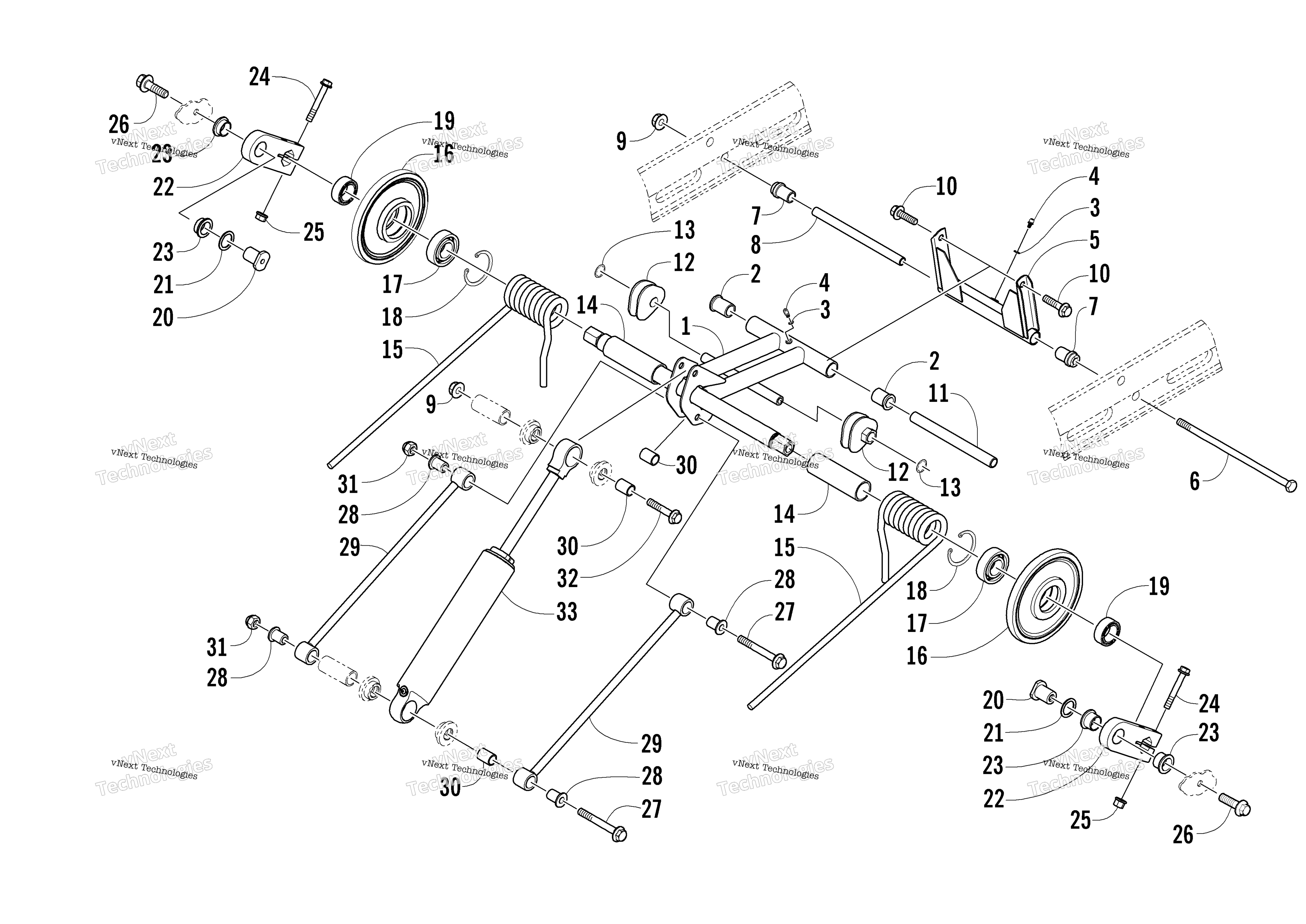 Задняя часть Suspension Rear Arm Assembly