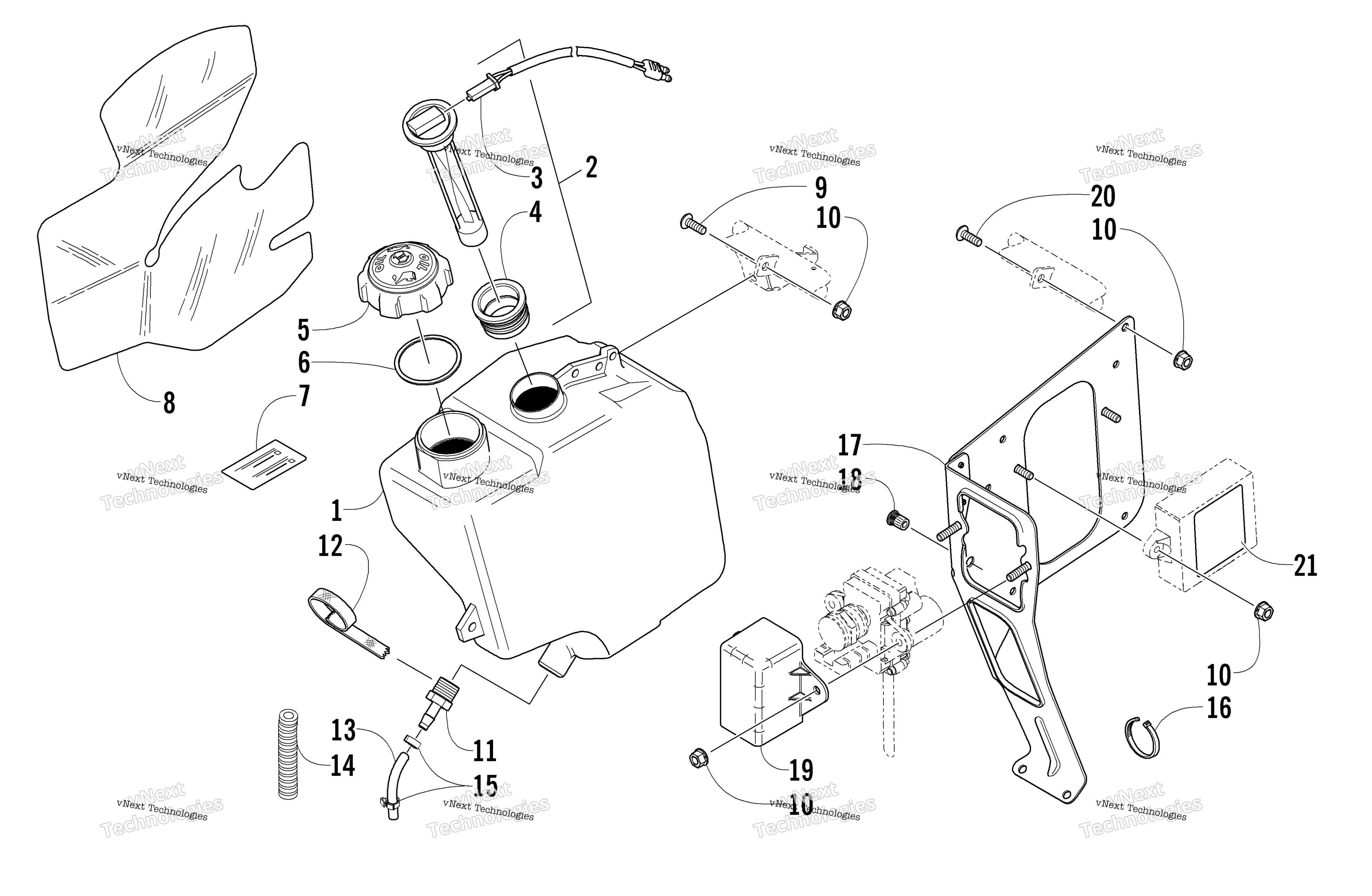 масляный Tank Assembly