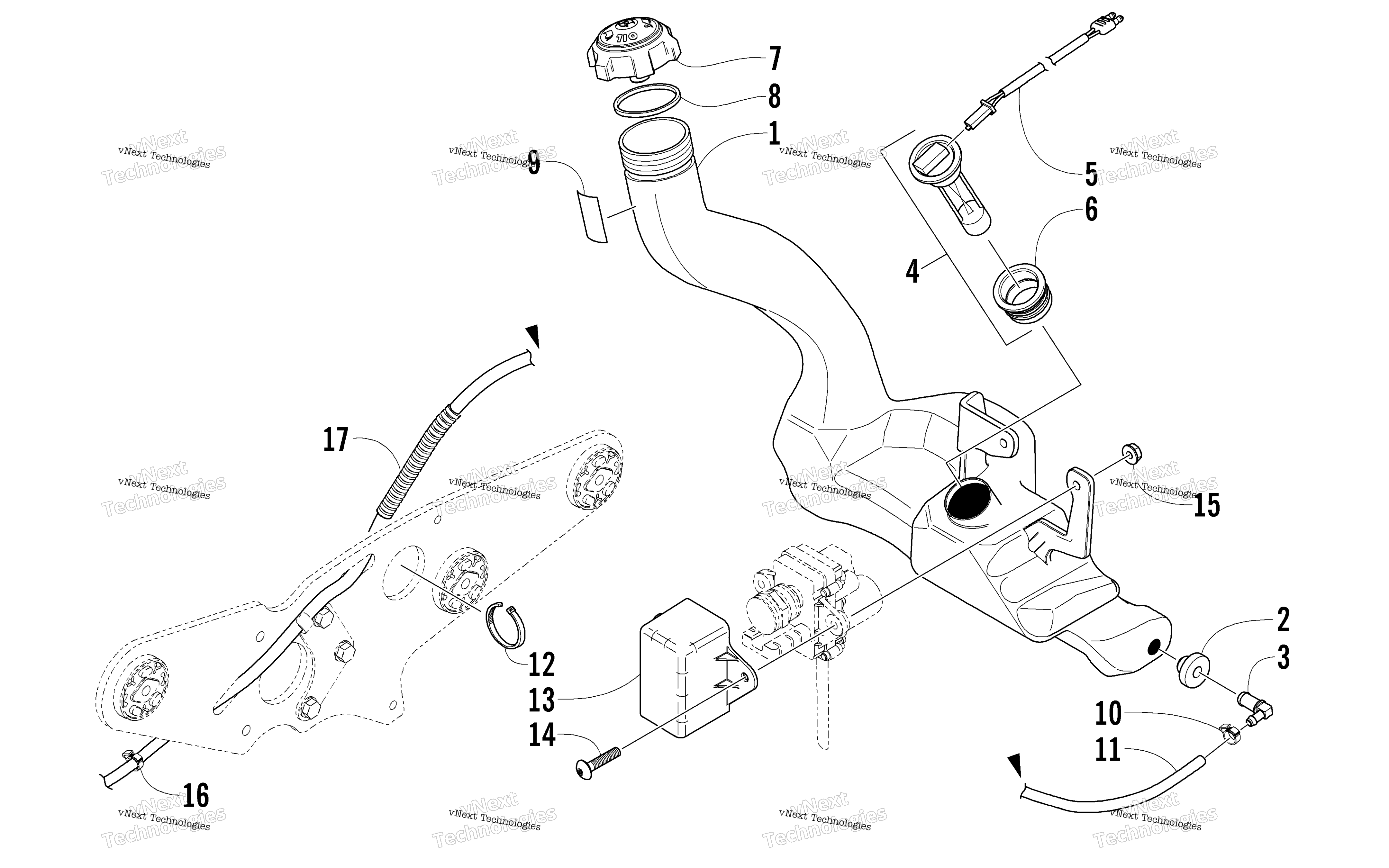 масляный Tank Assembly