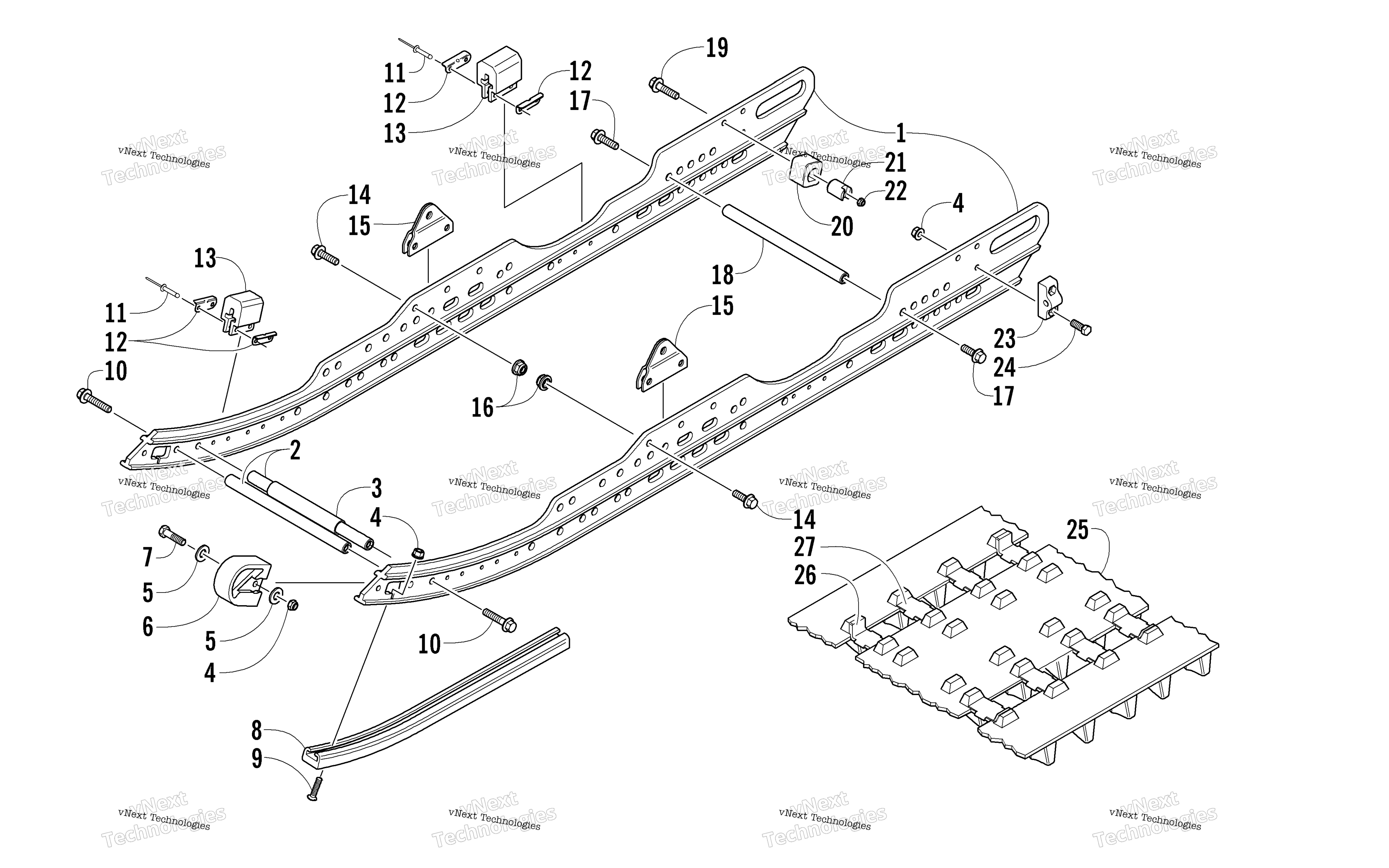 Slide Rail и Track узел