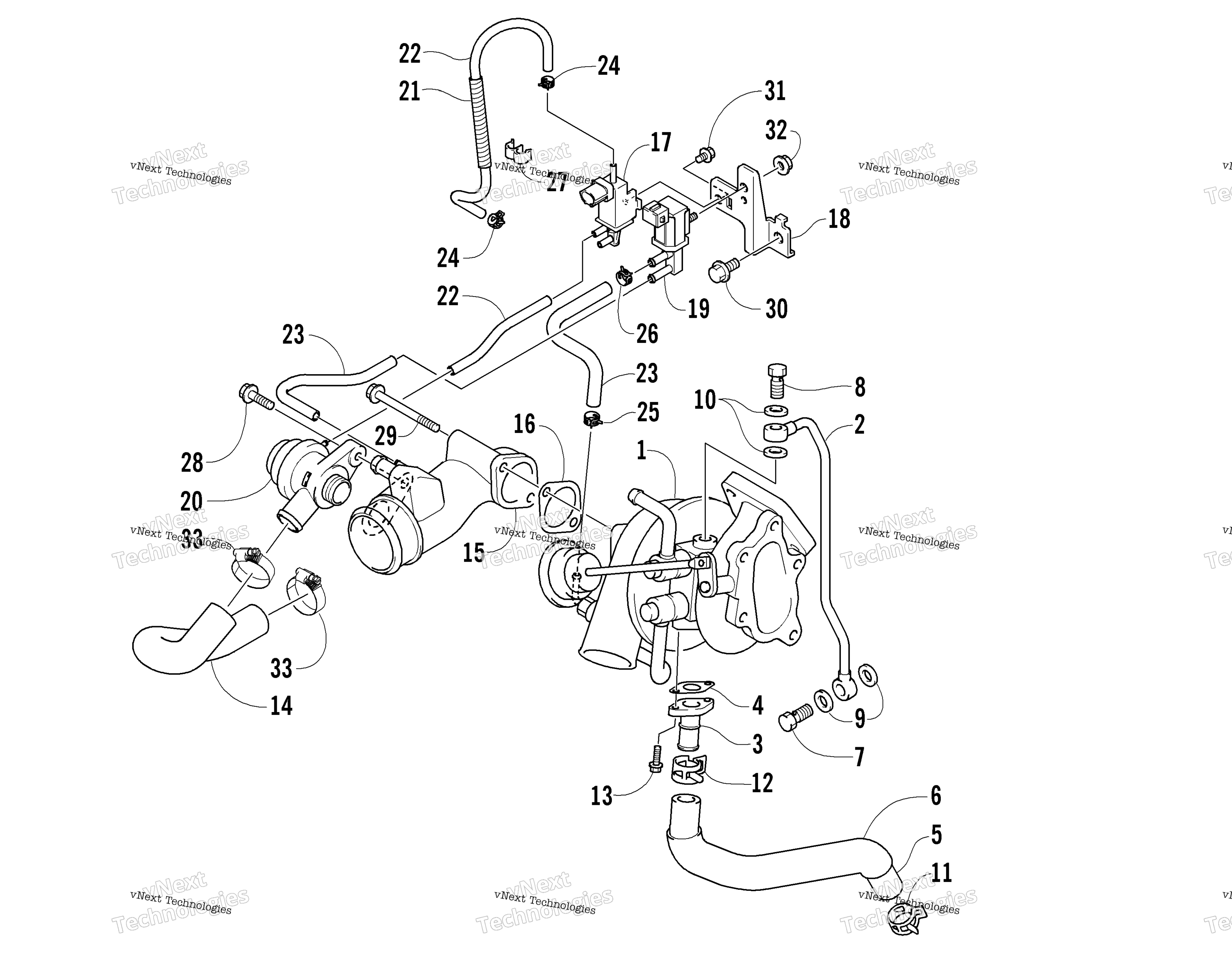 Turbocharger узел