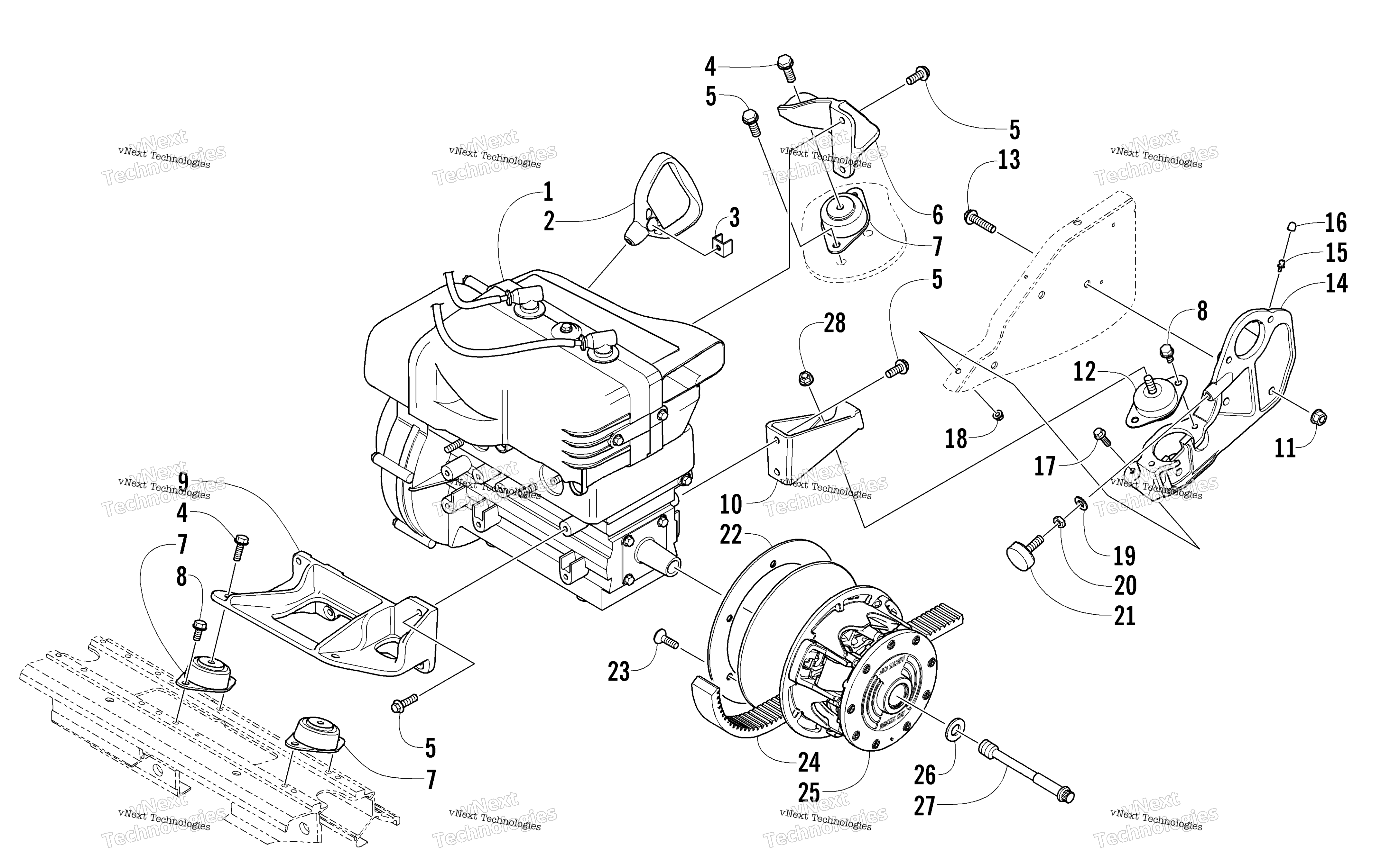 Двигатель And Related Parts