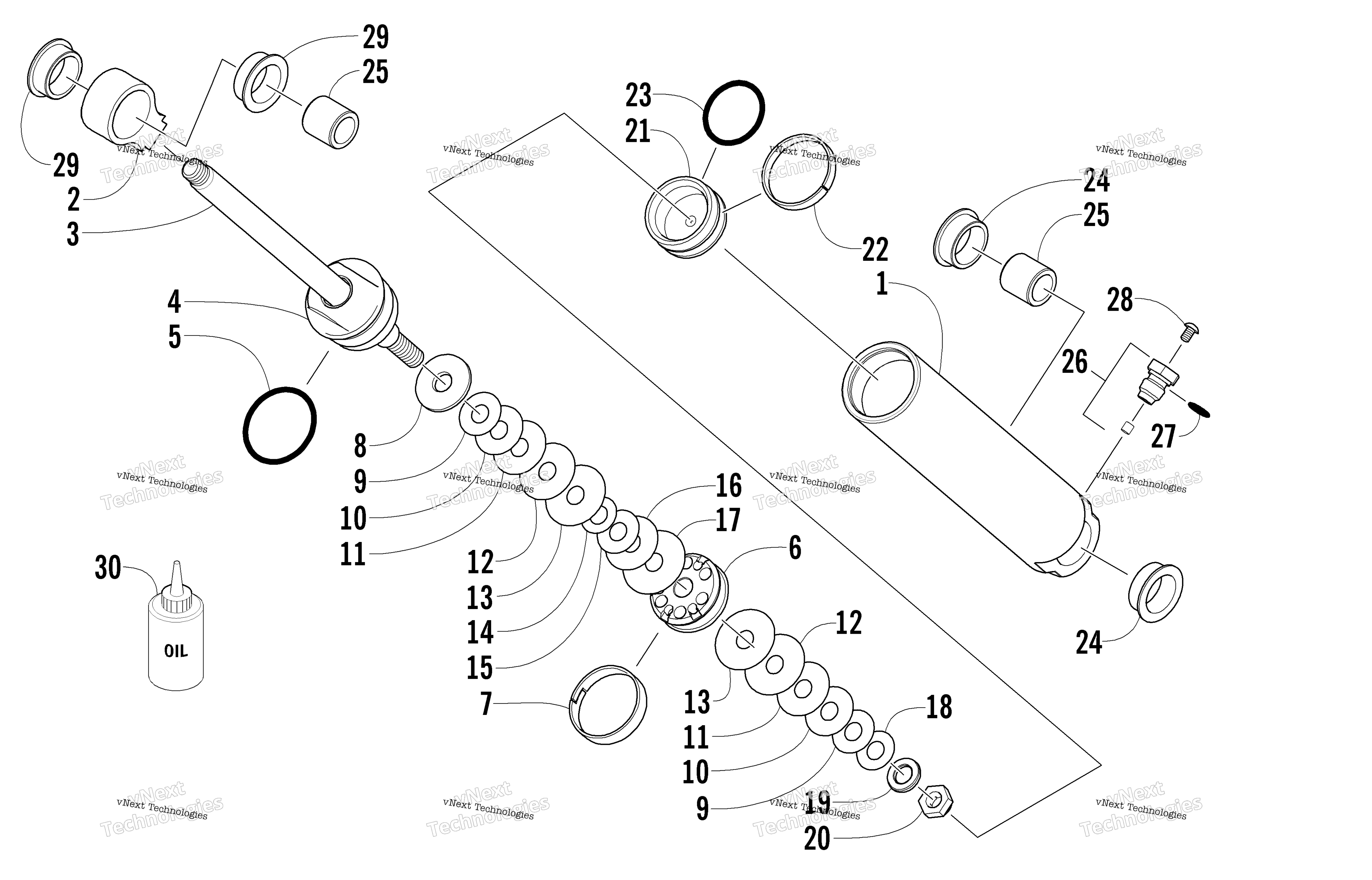 Задняя часть Suspension Rear Arm Shock Absorber