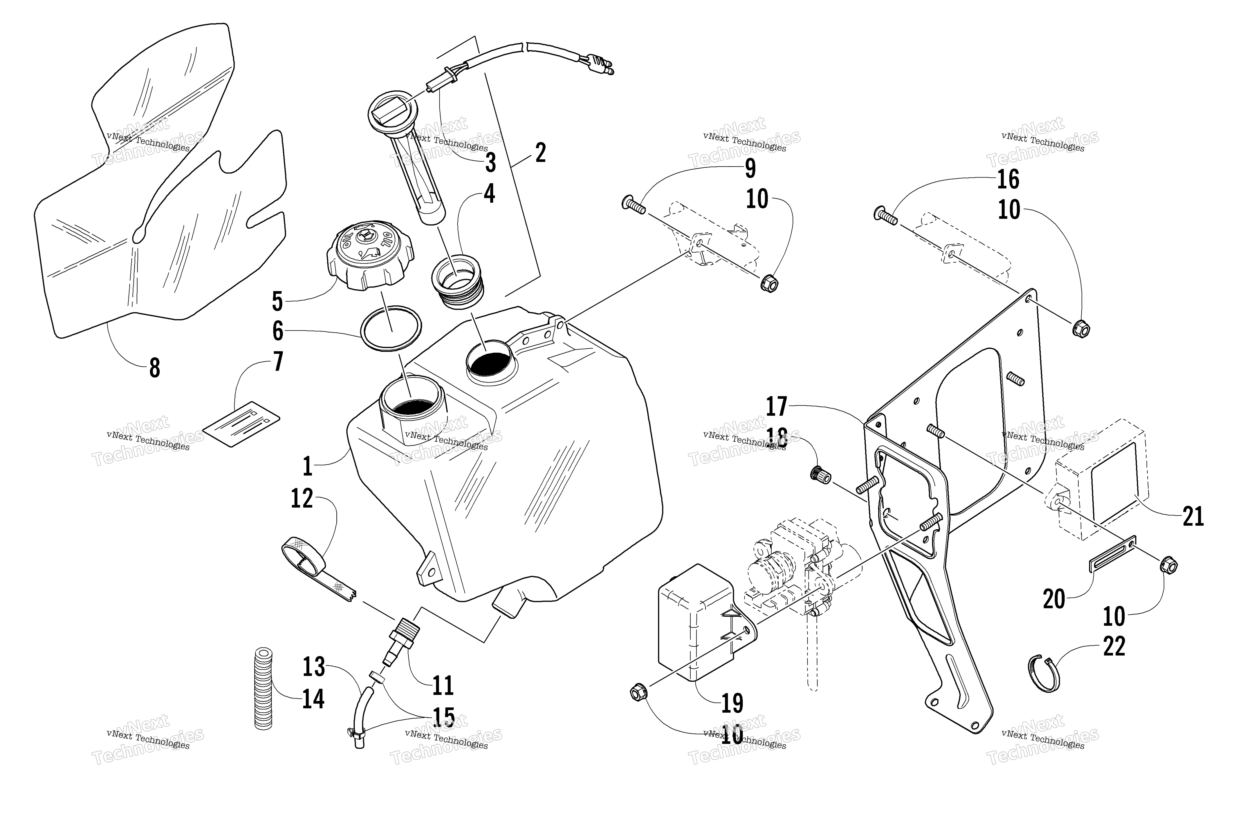 масляный Tank Assembly