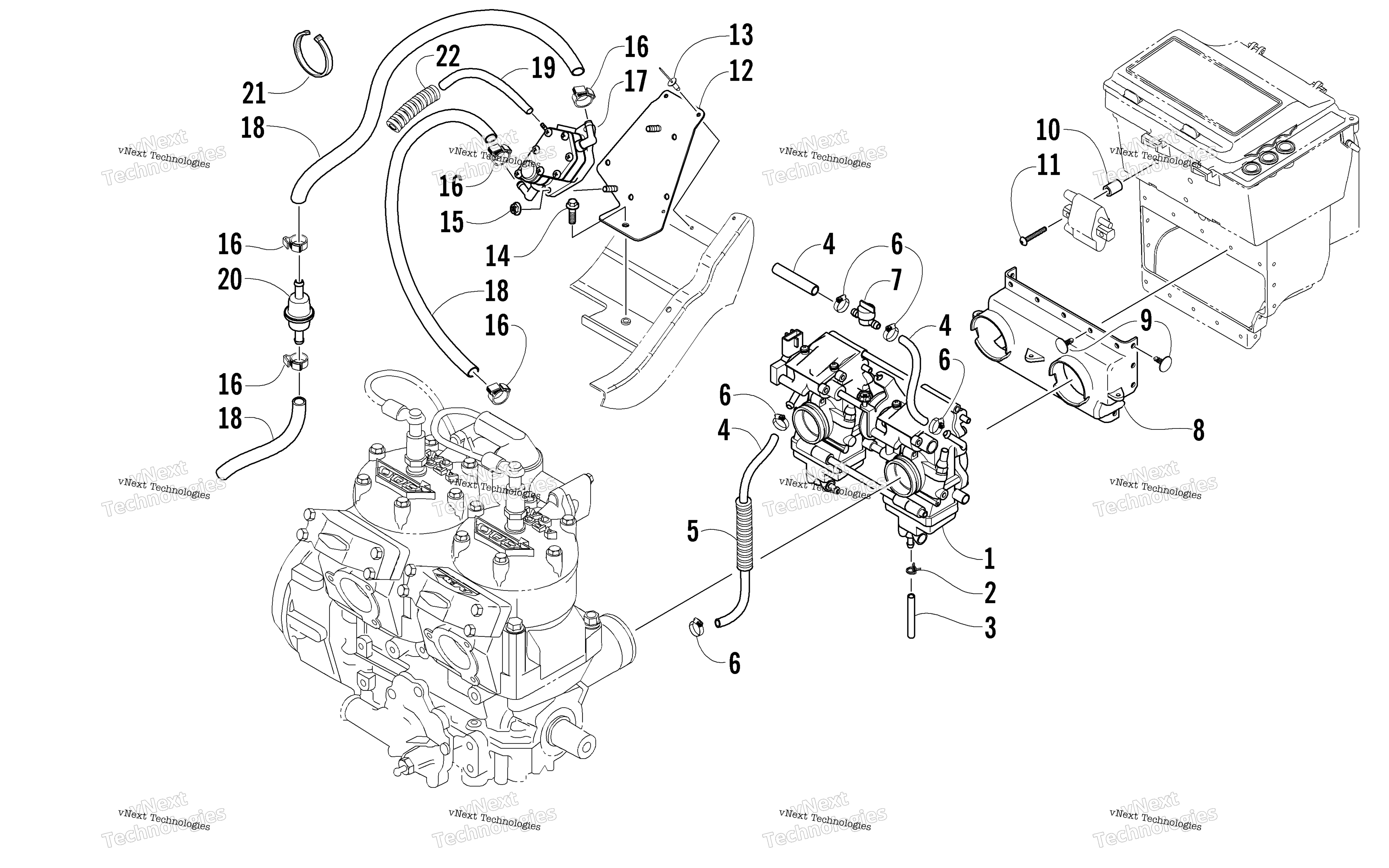 Карбюратор And Fuel Pump Assembly