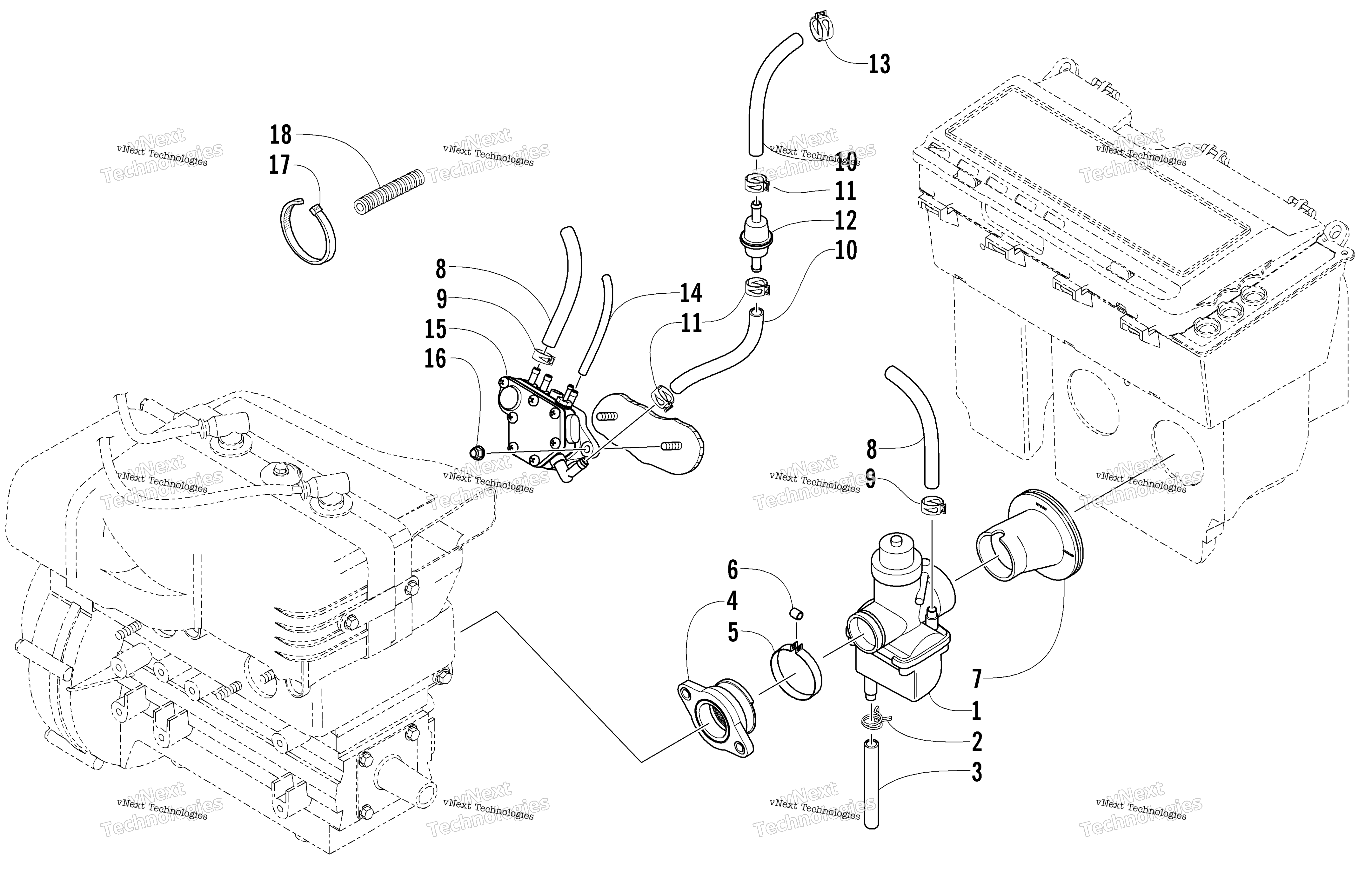 Карбюратор And Fuel Pump Assembly