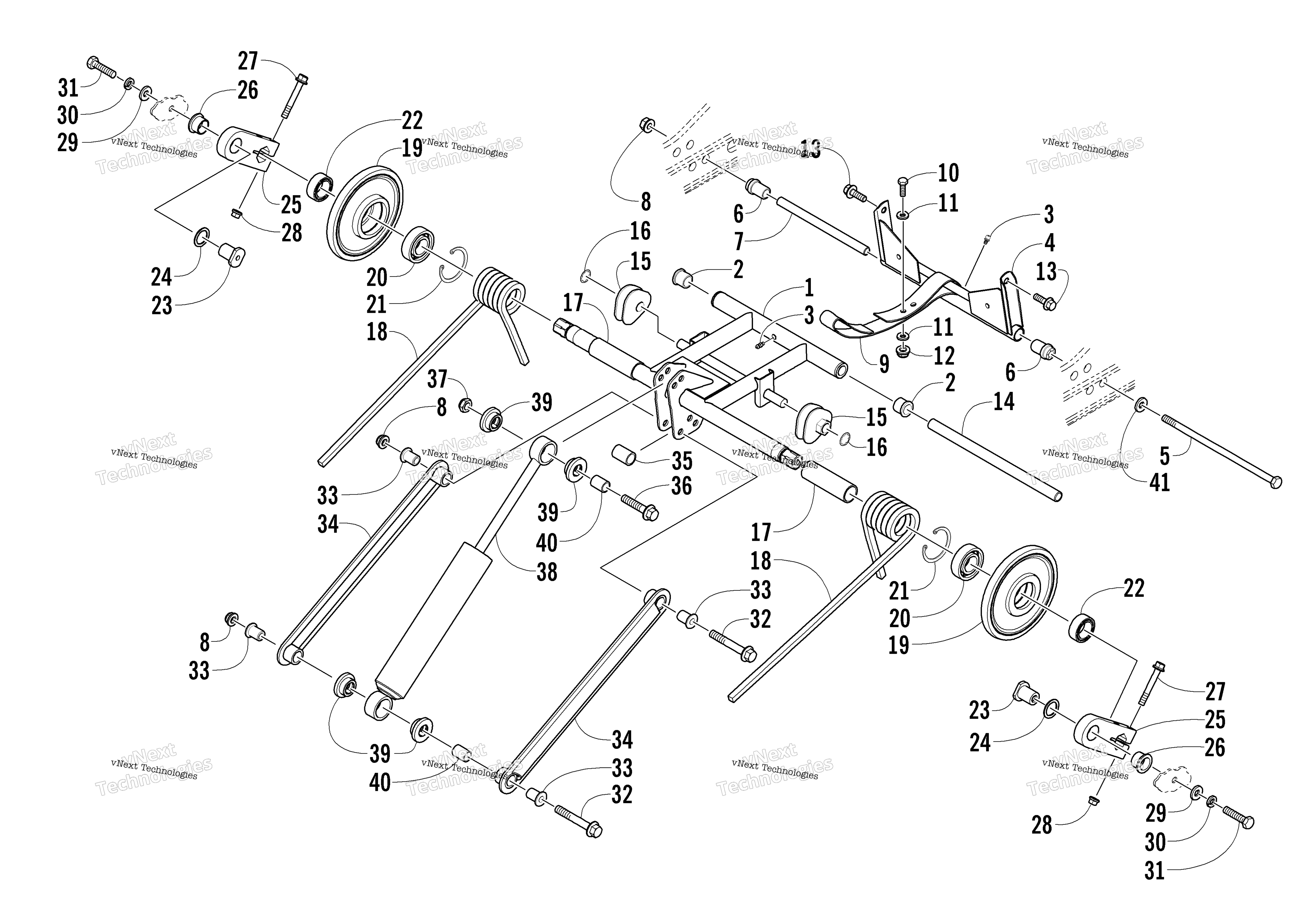 Задняя часть Suspension Rear Arm Assembly