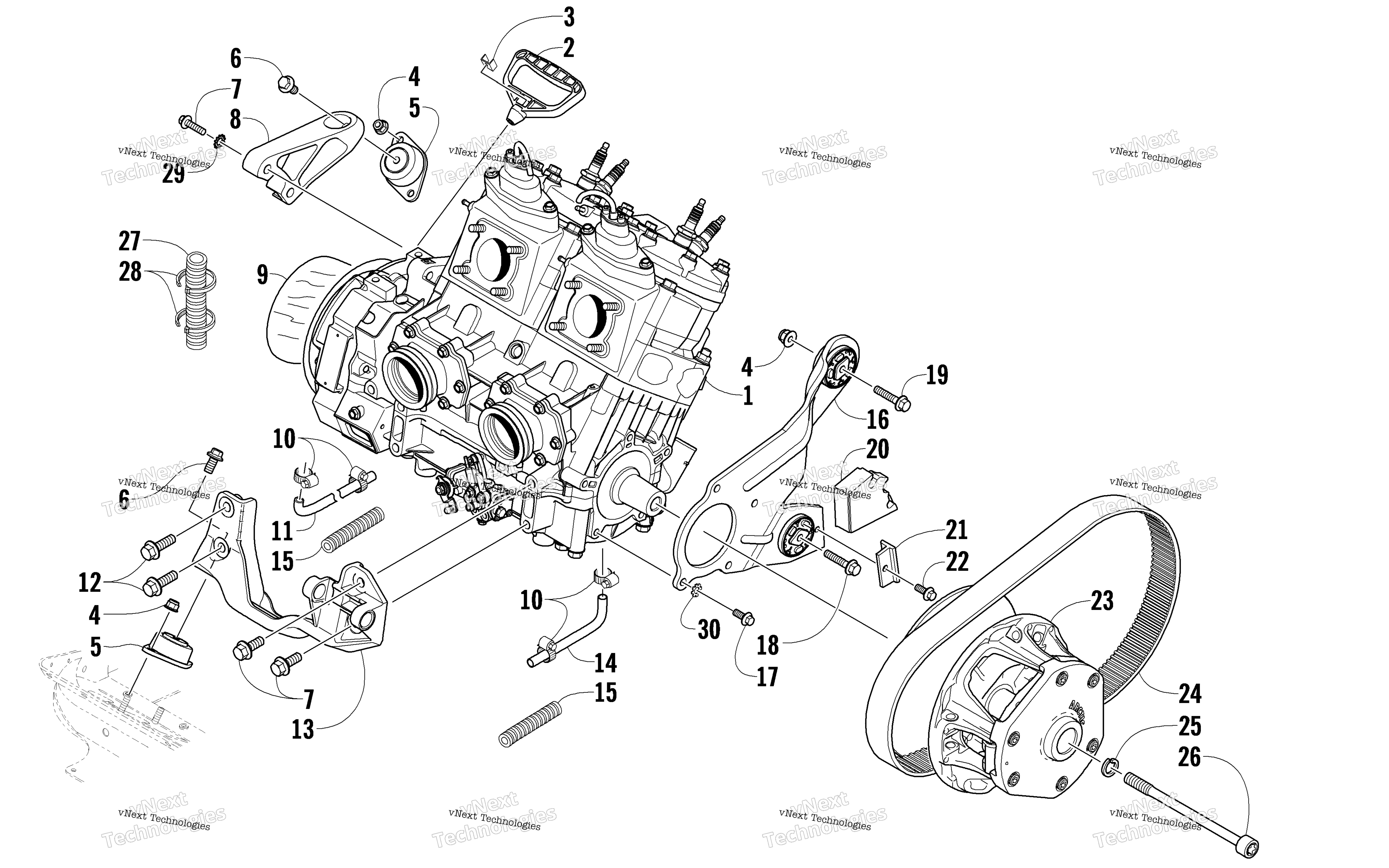 Двигатель And Related Parts