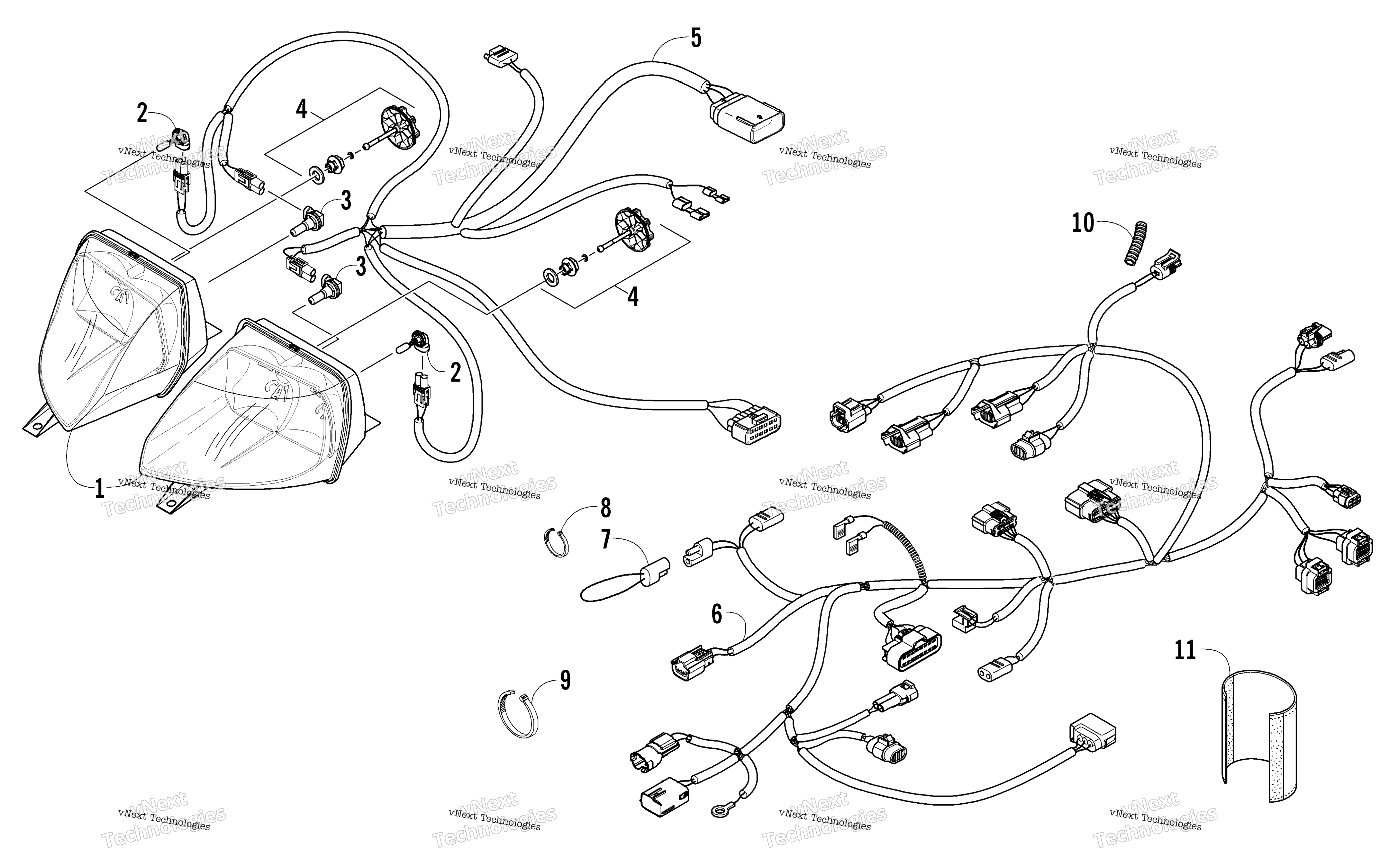 Фара And Wiring Assemblies