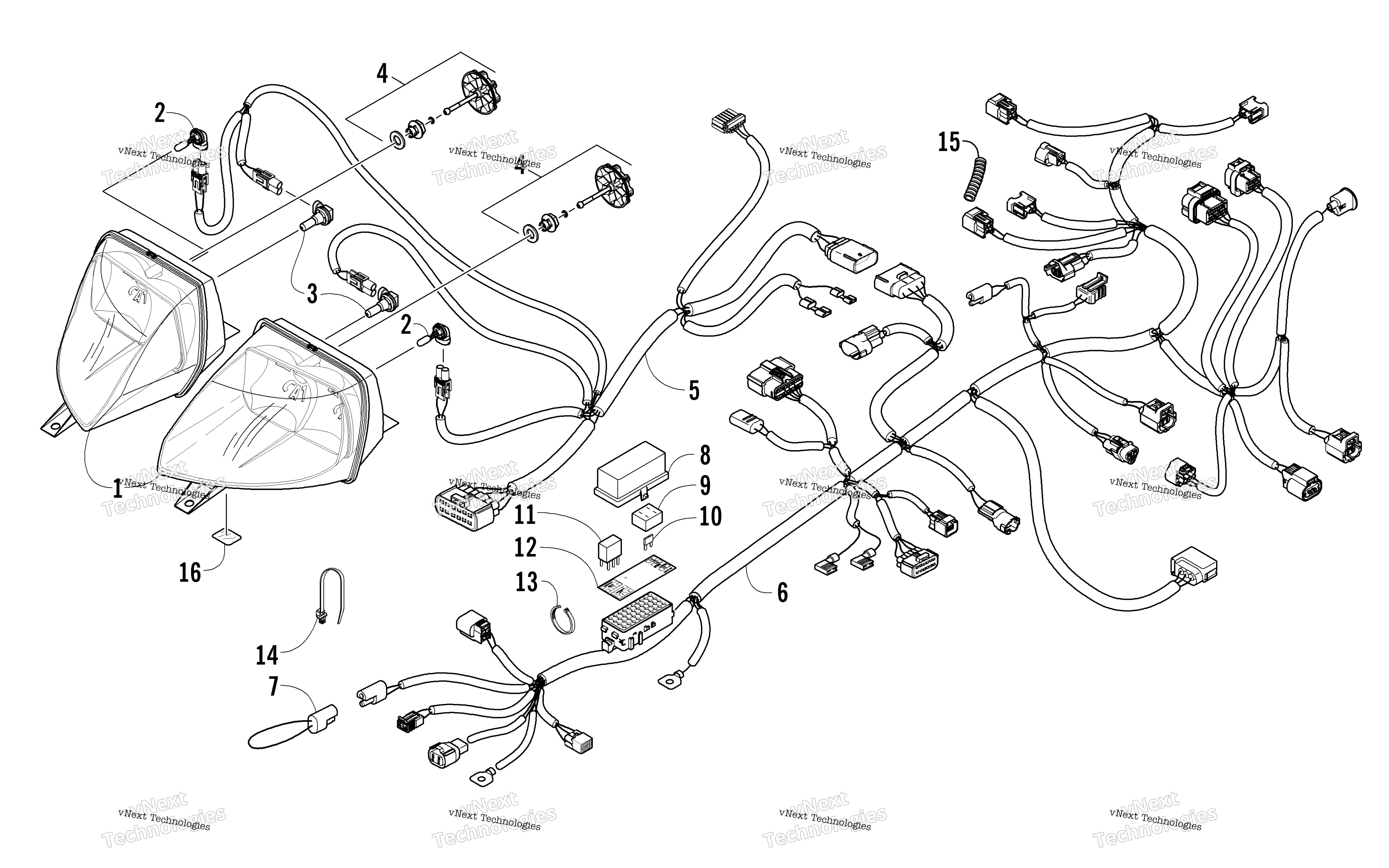 Фара And Wiring Assemblies