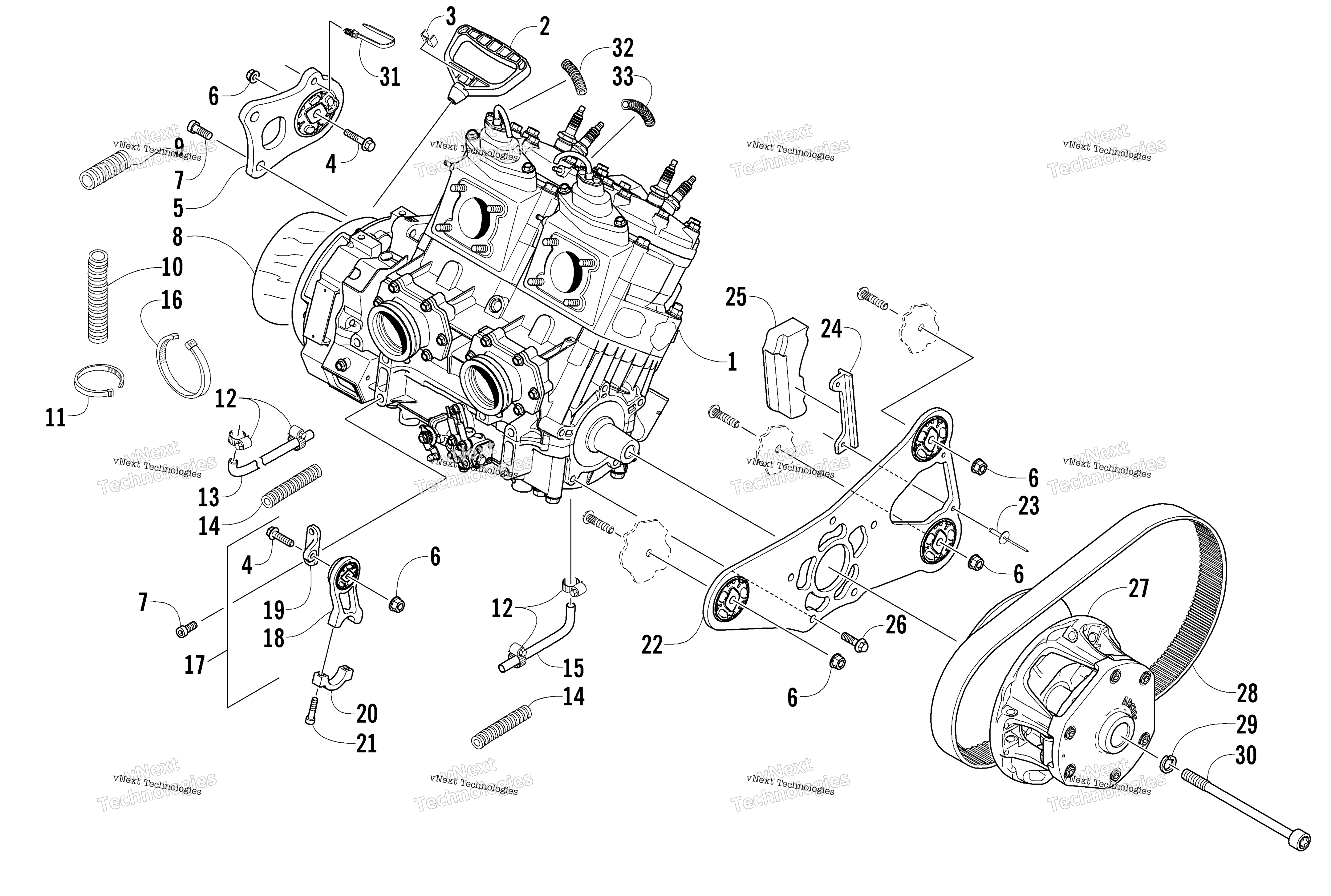 Двигатель And Related Parts