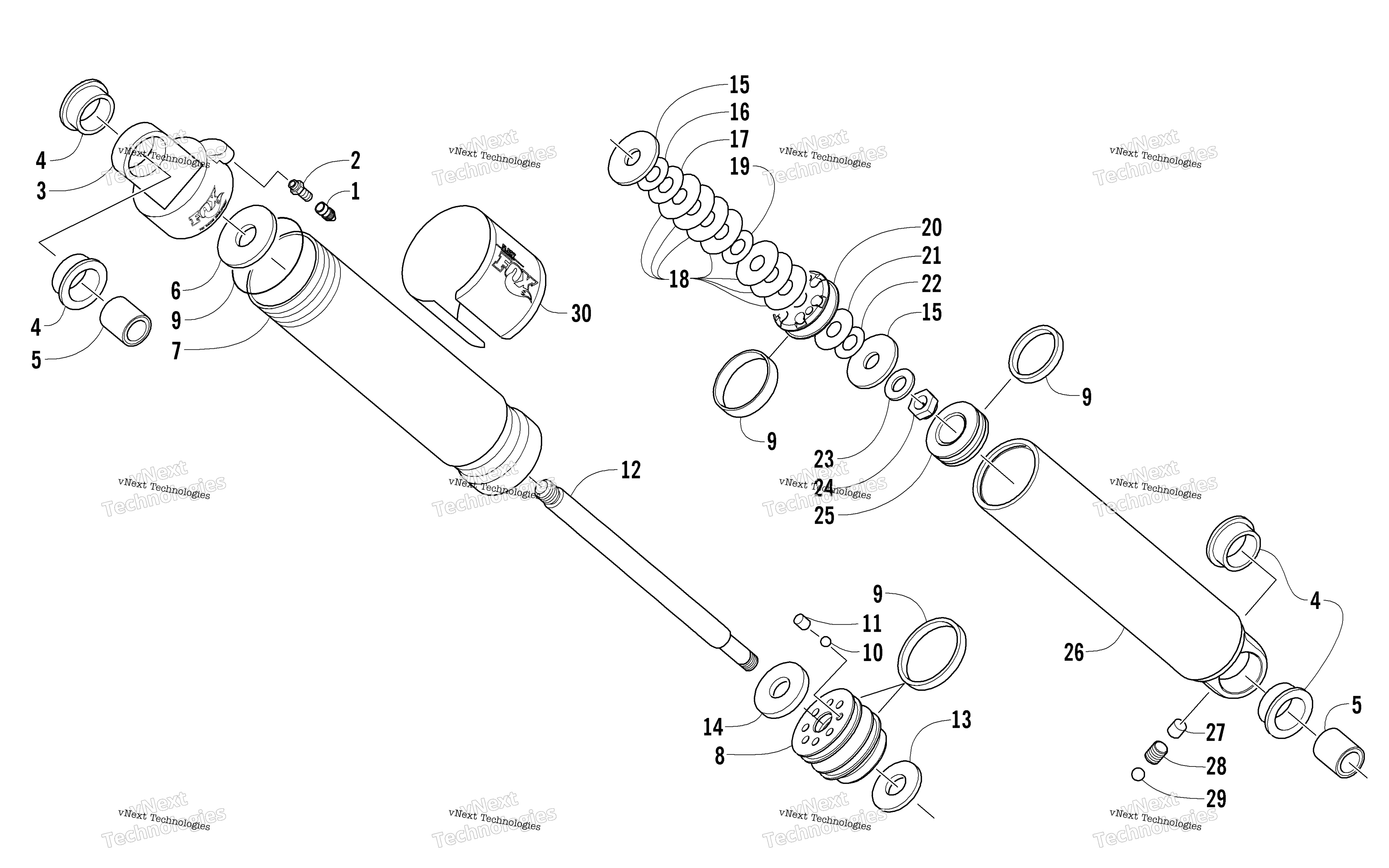 Задняя часть Suspension Rear Arm Shock Absorber