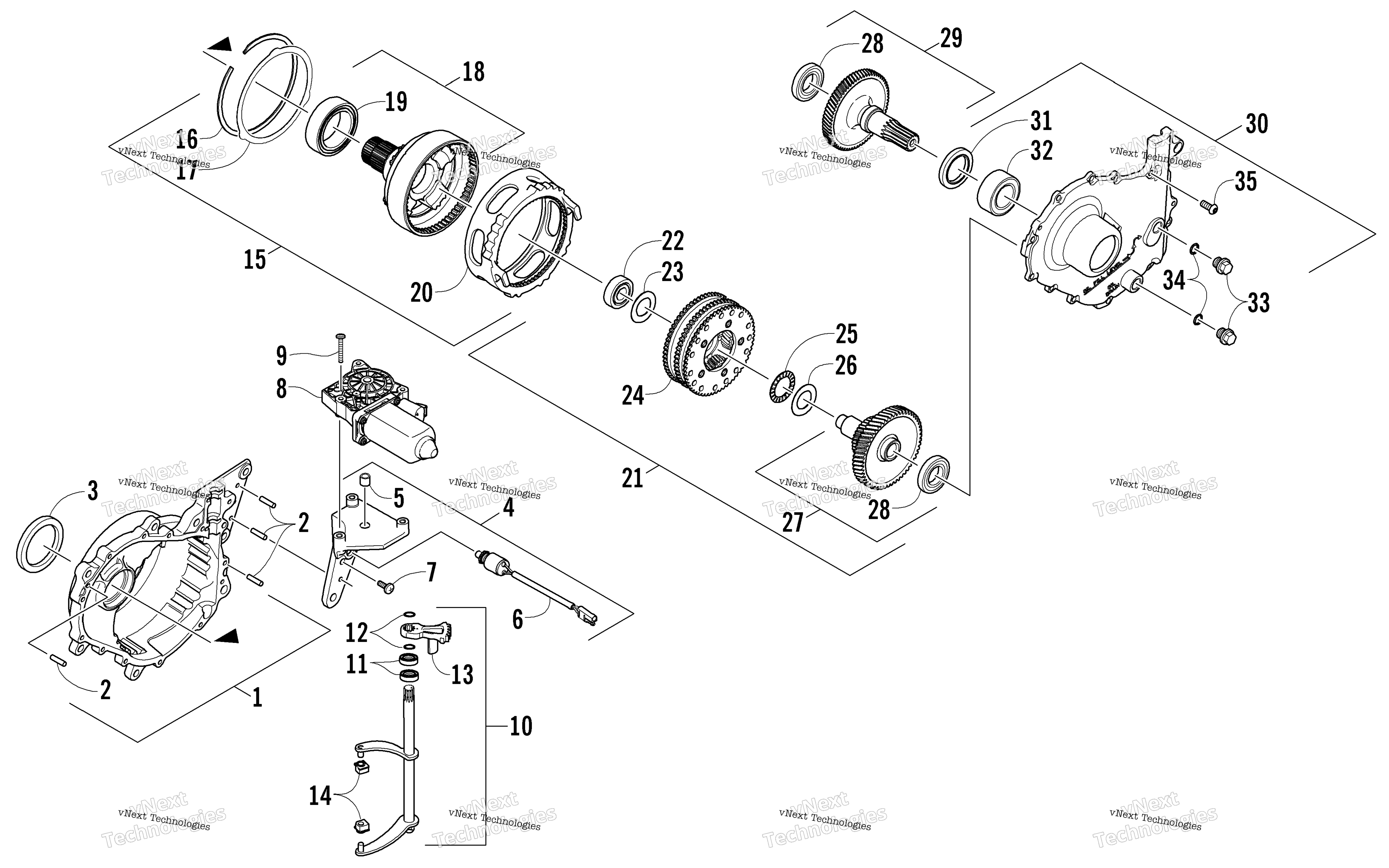 Картер редуктора Assembly