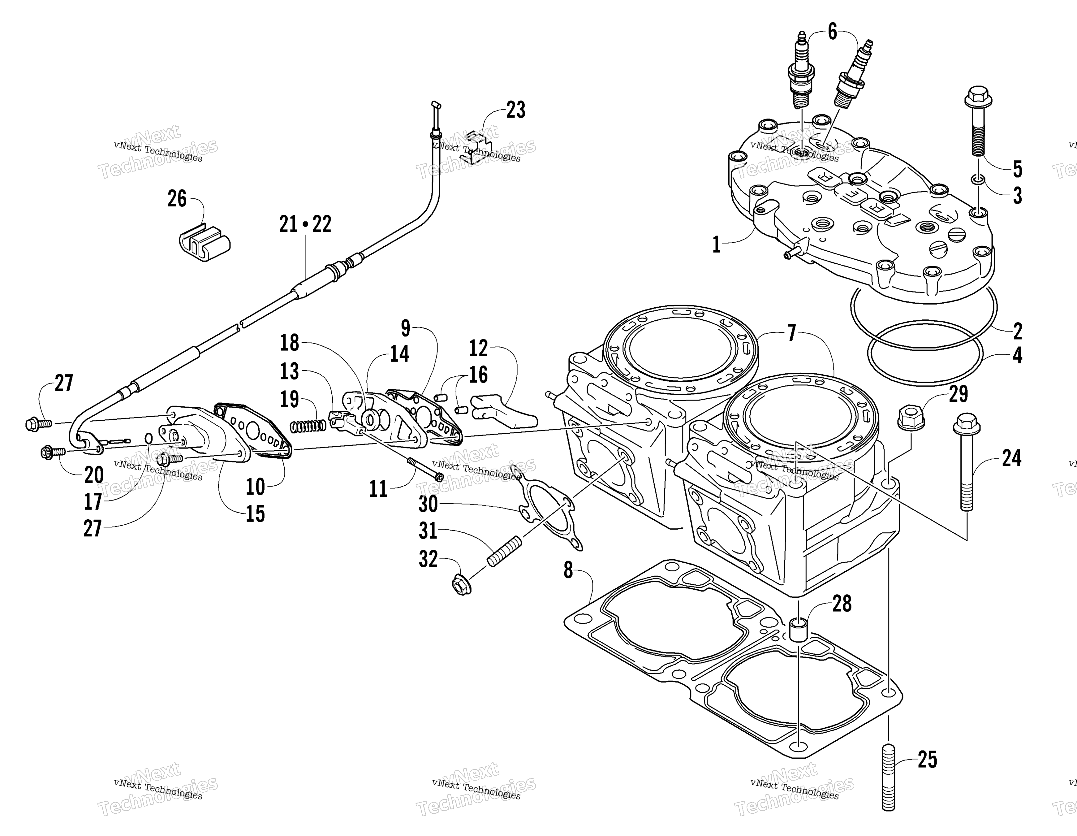 Цилиндр And Head Assembly