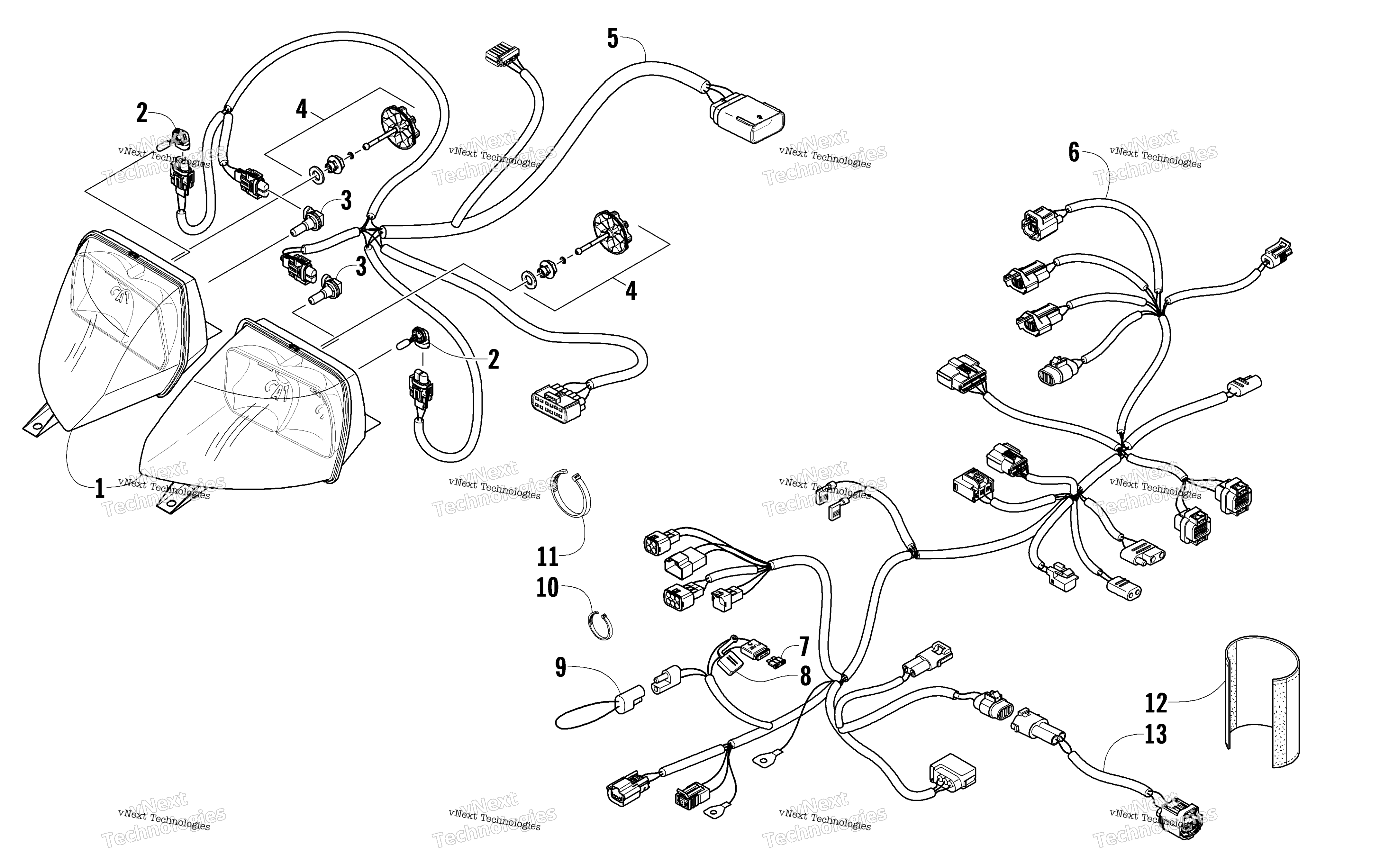 Фара And Wiring Assemblies