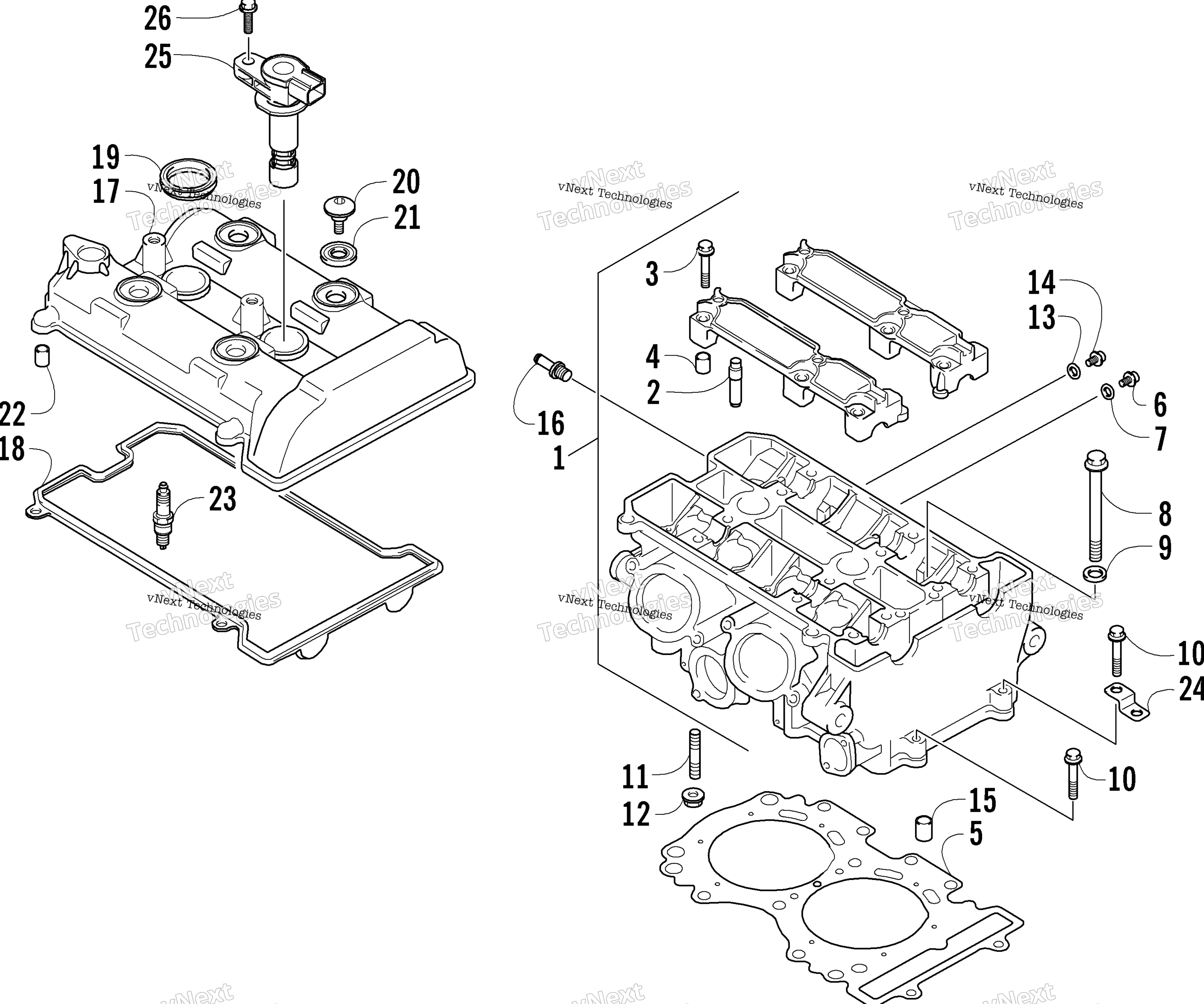 Цилиндр Head Assembly
