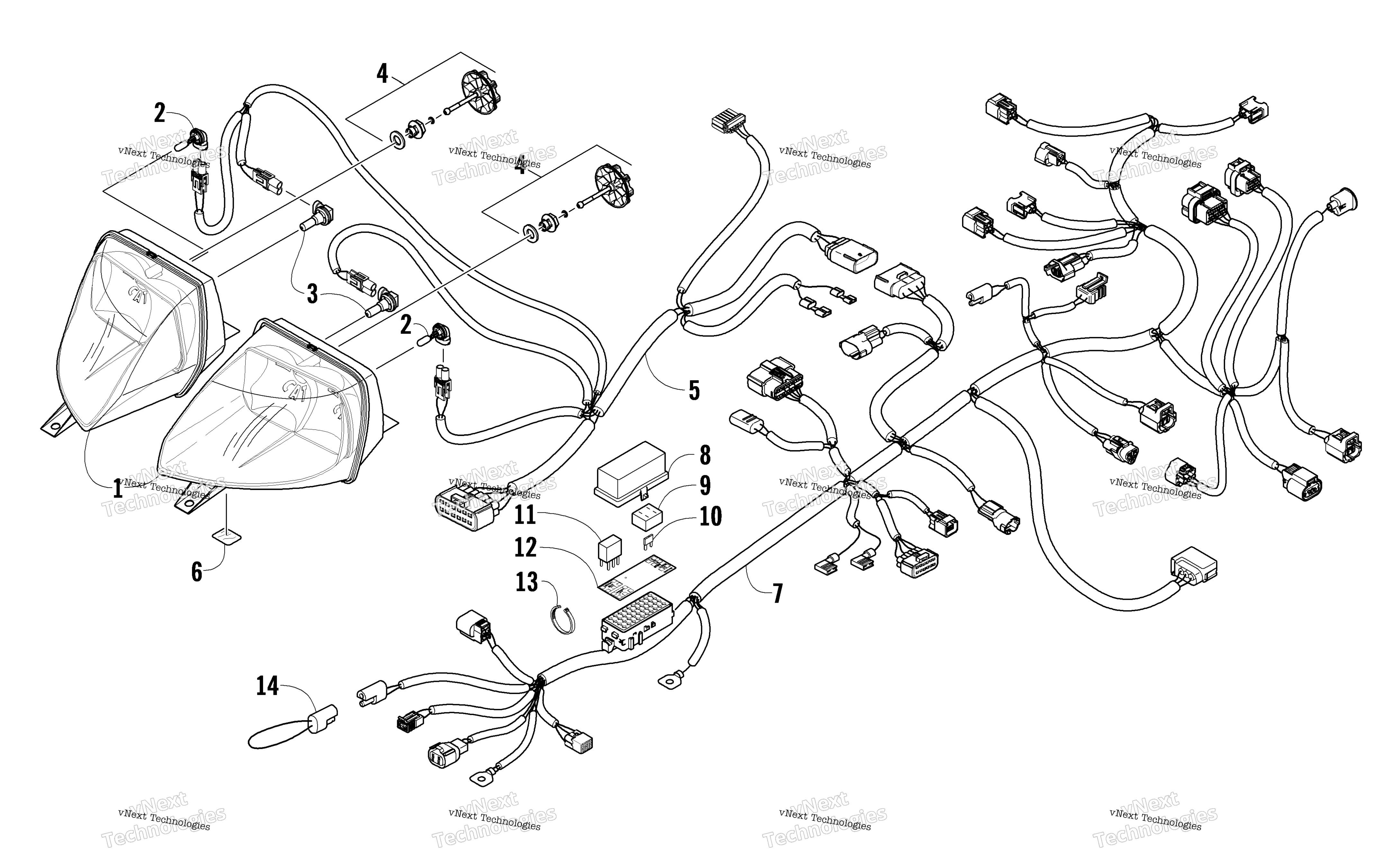 Фара And Wiring Assemblies