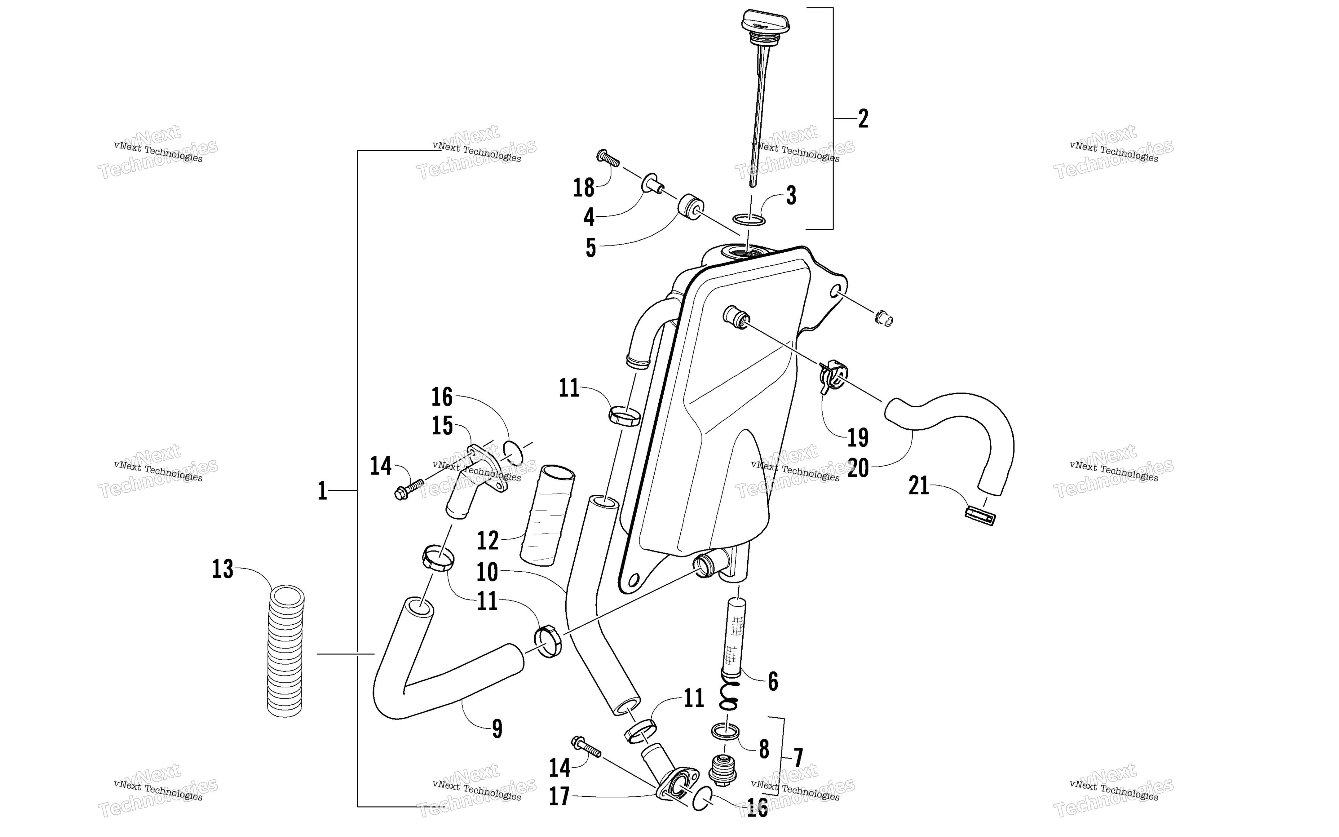 масляный Tank Assembly