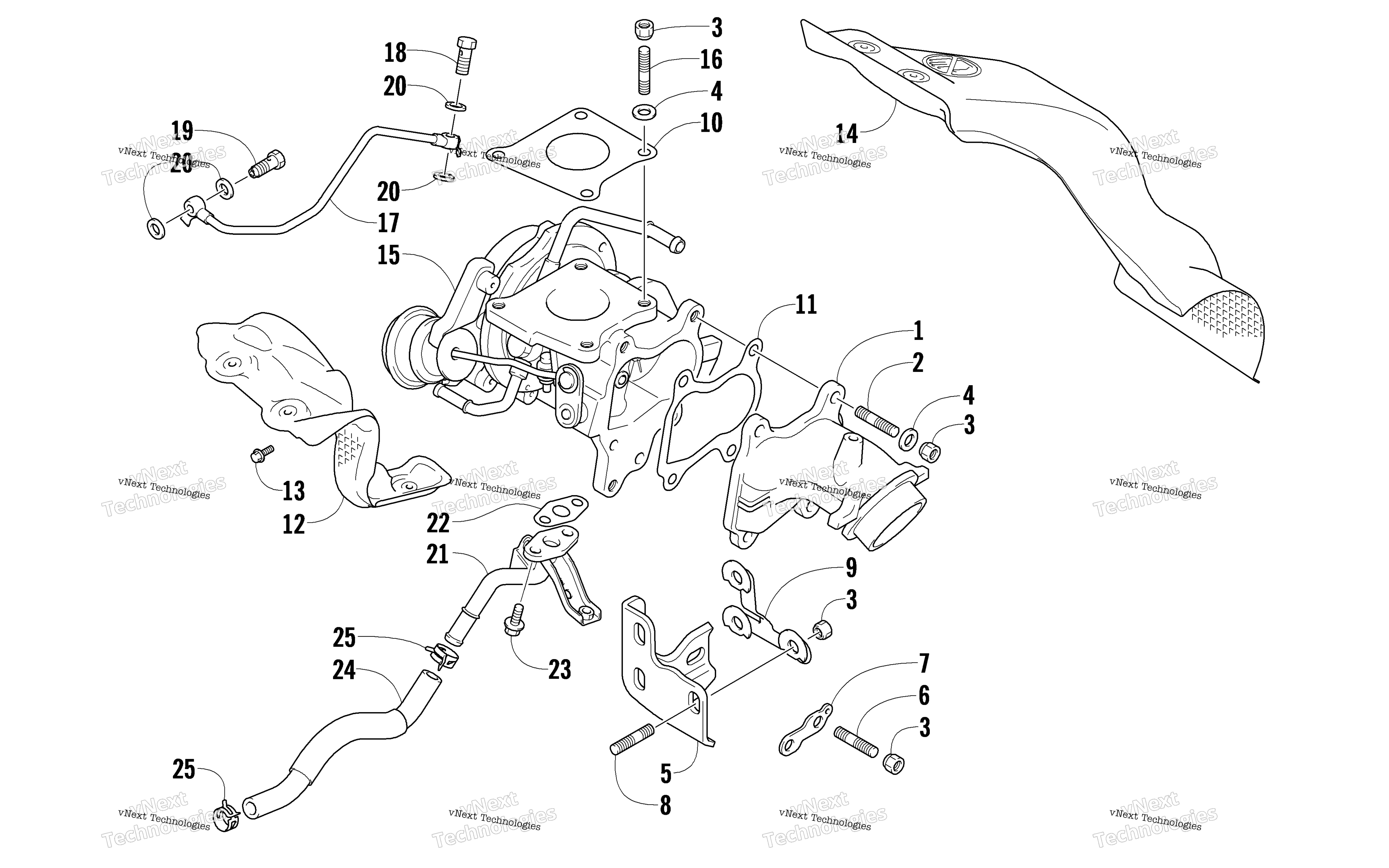 Turbocharger узел