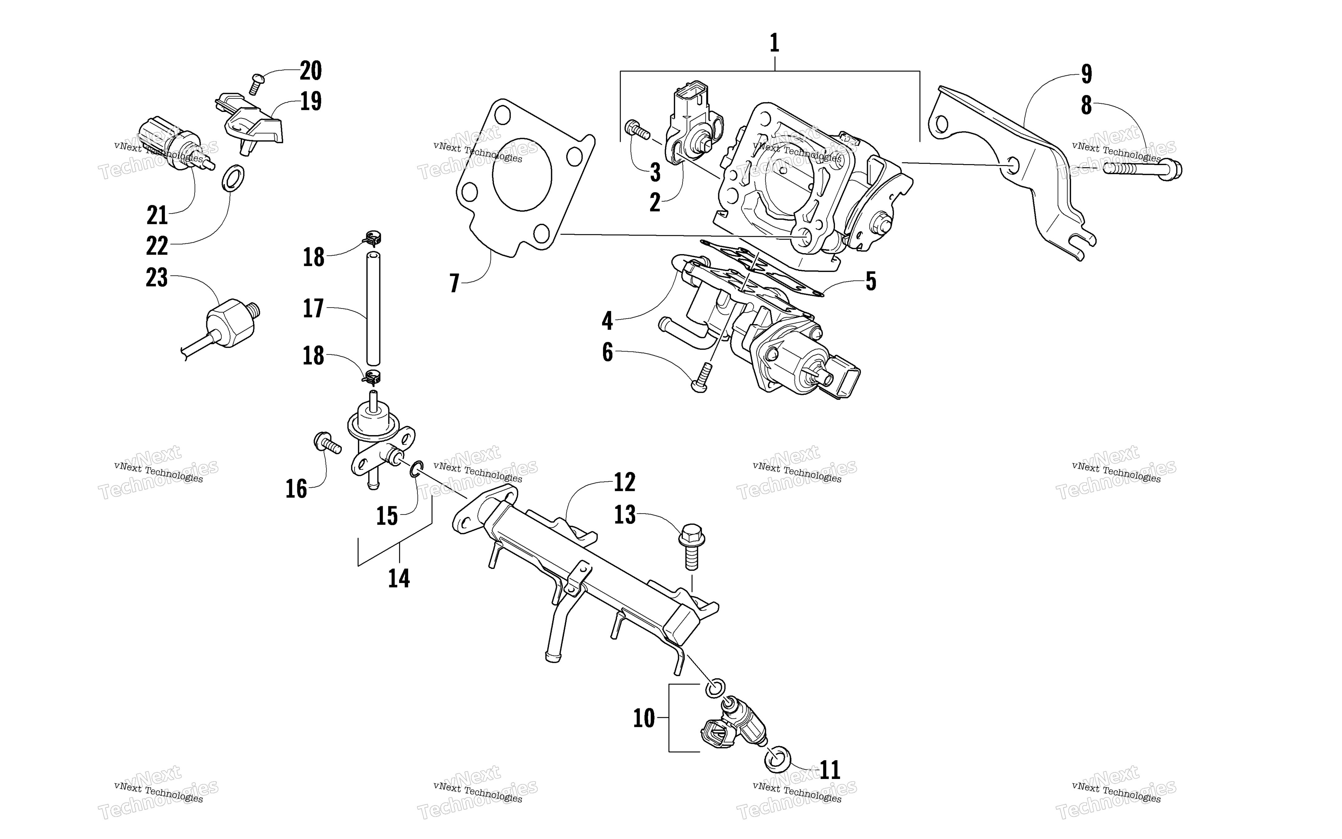 Дроссель Body Assembly