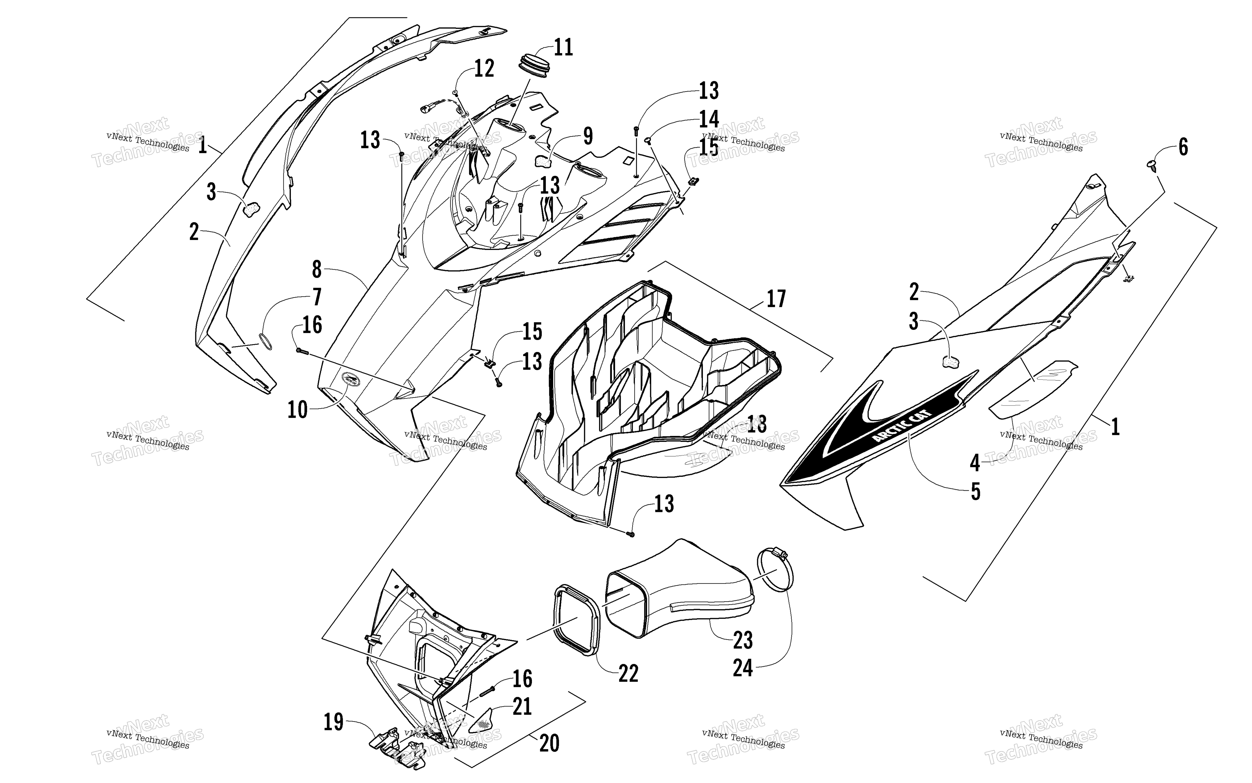 Капот And Air Intake Assembly