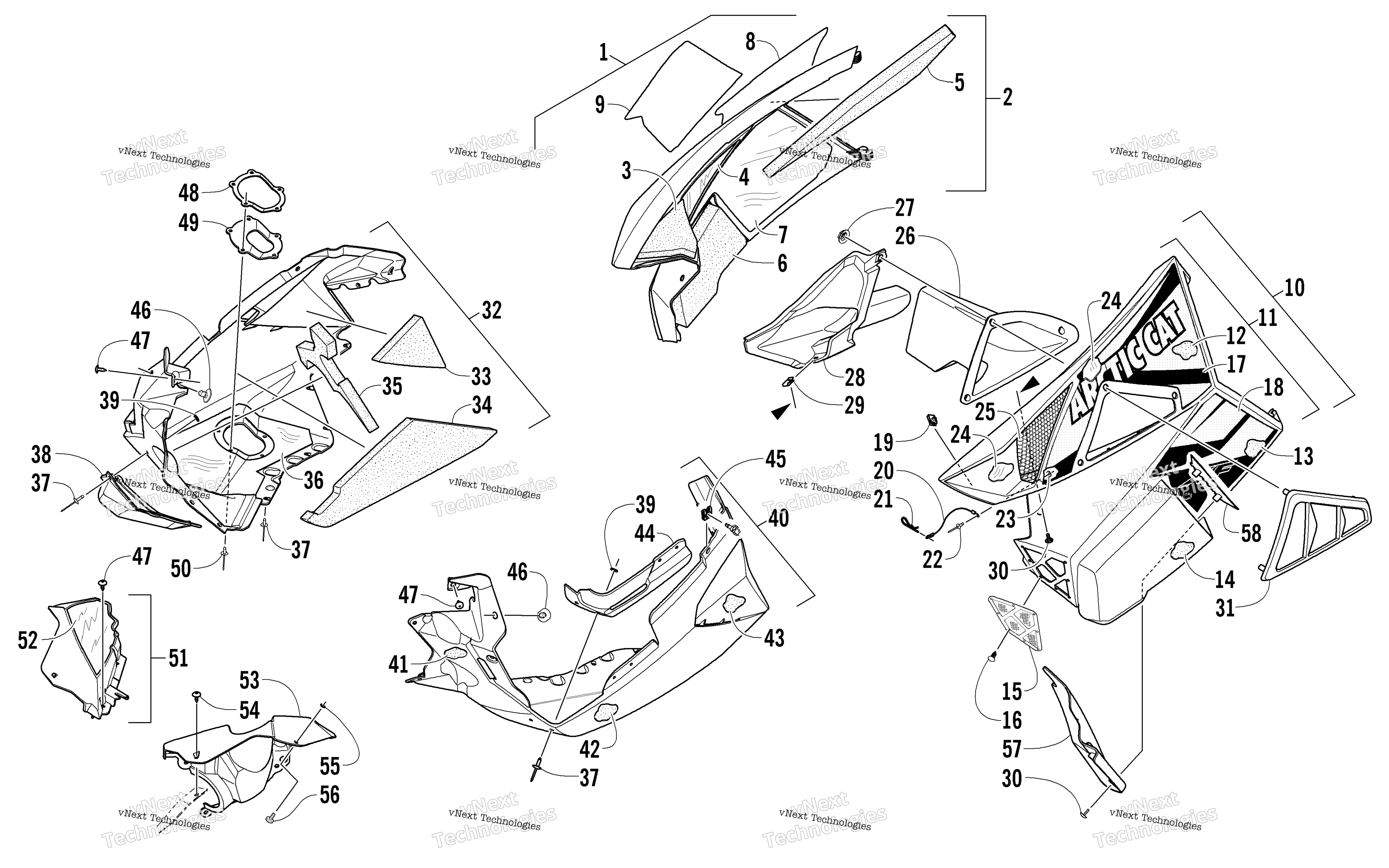 Skid Plate и Side панель узел