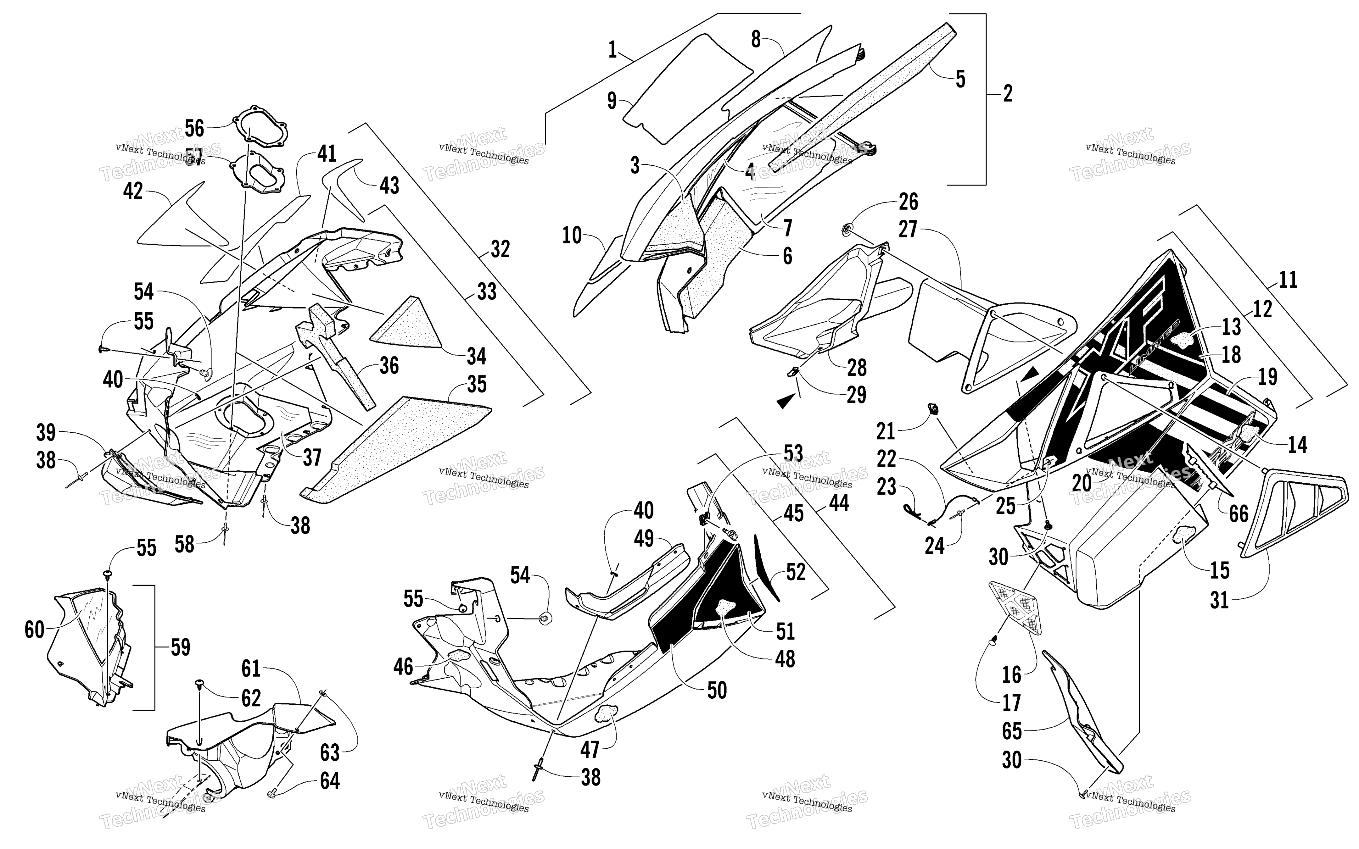 Skid Plate и Side панель узел